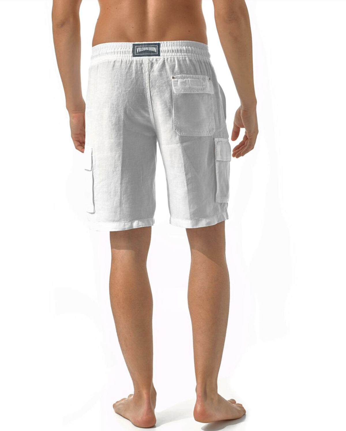 Baie Linen Drawstring Shorts - Blanc