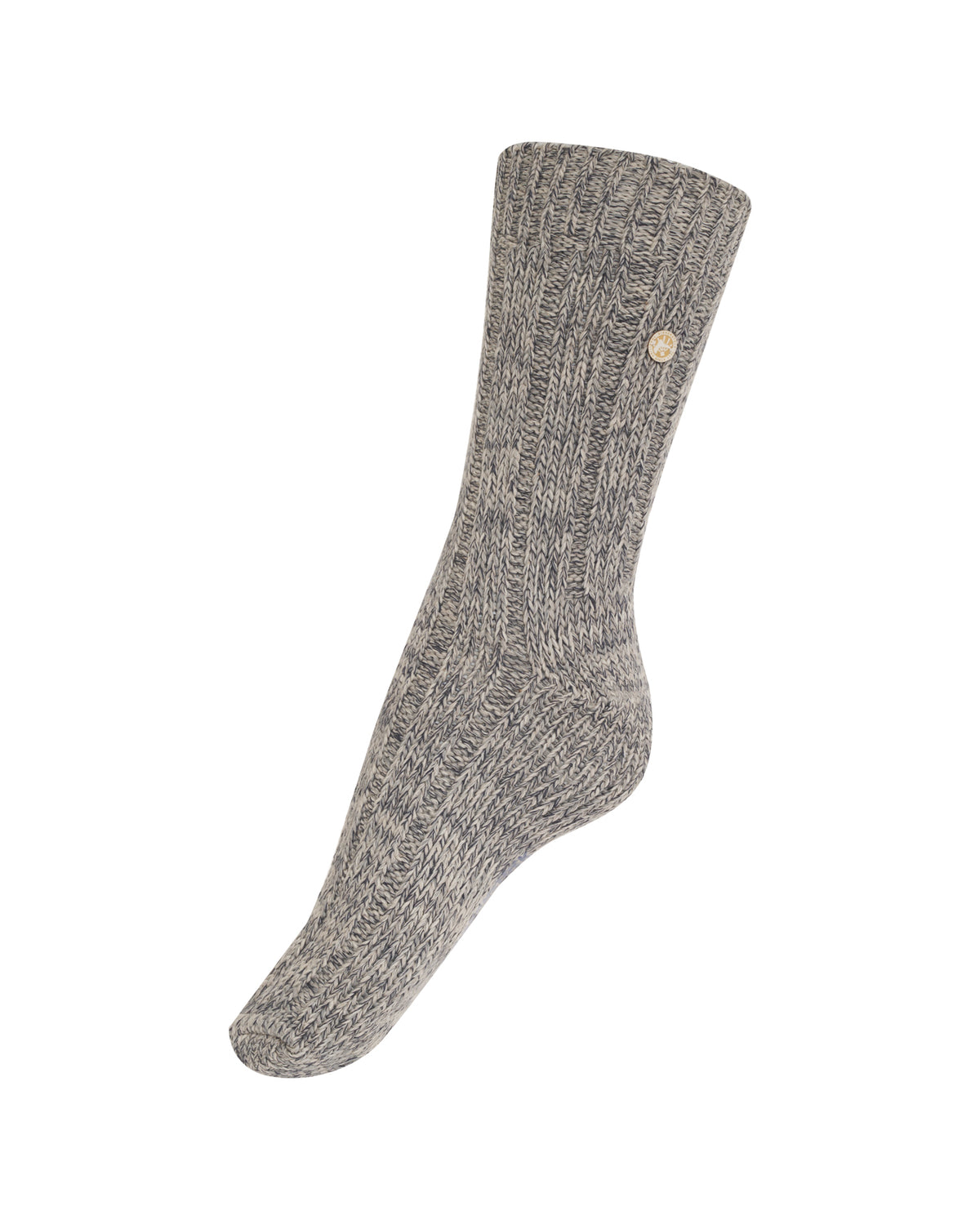 Melange Cotton Twist Socks - Light Gray