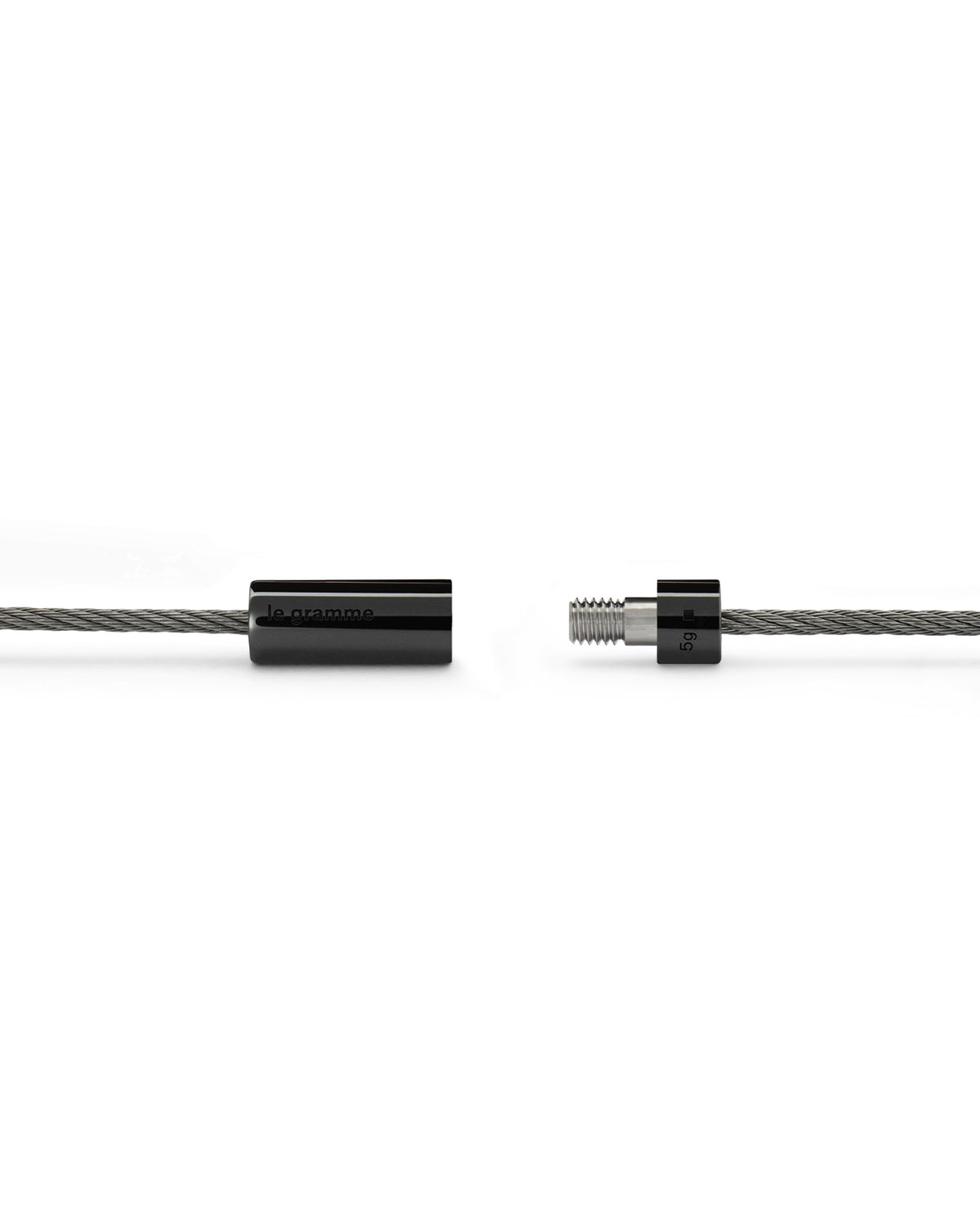 5G Ceramic Cable Bracelet - Black