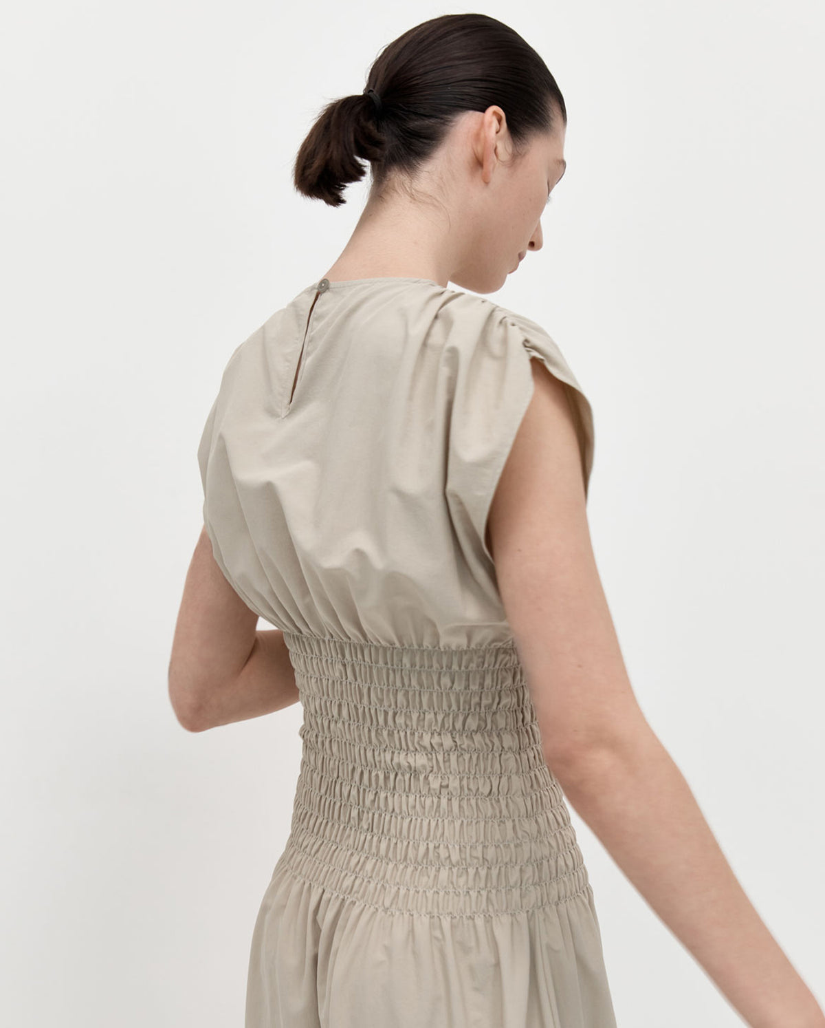 Shirred Maxi Dress - Birch