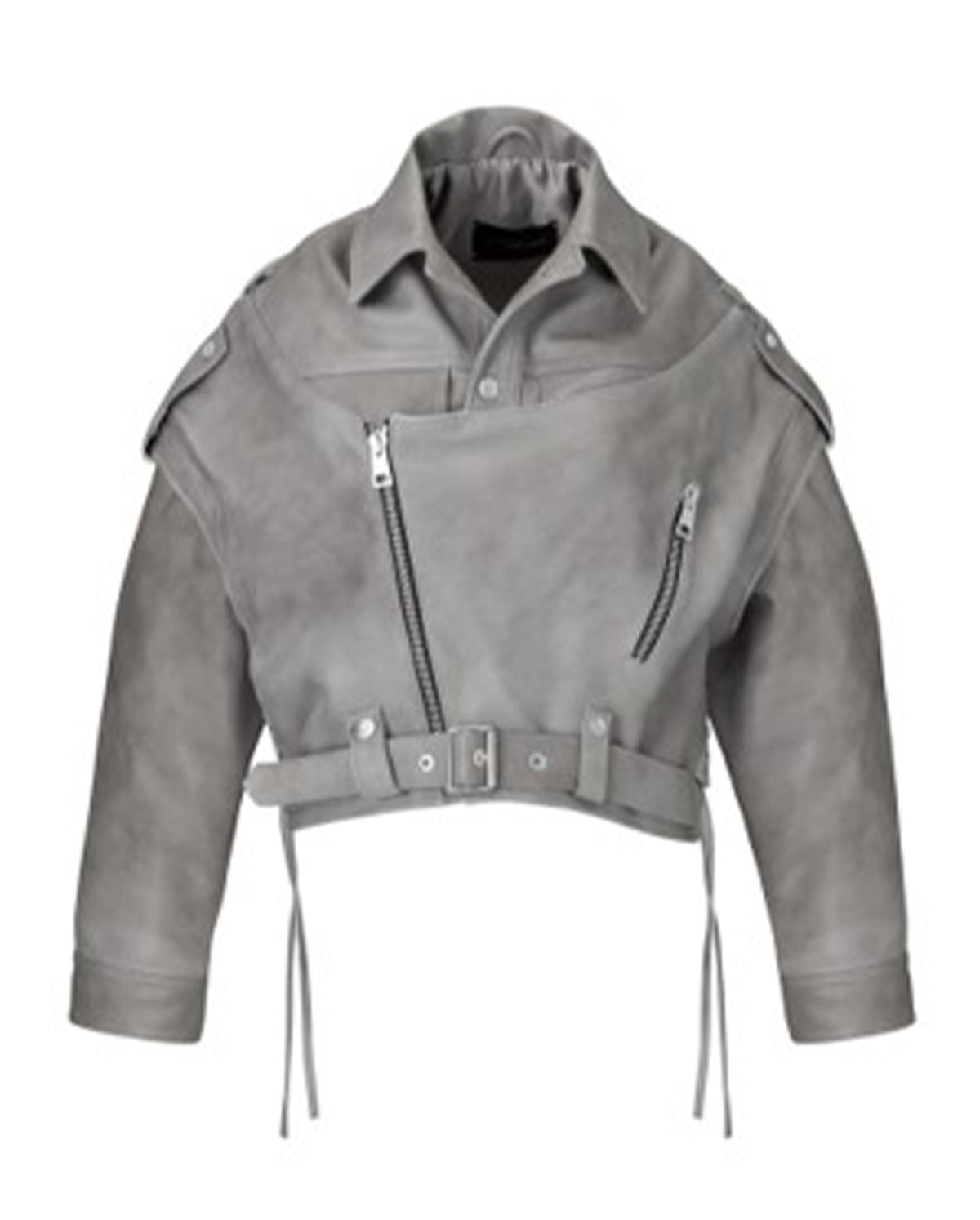 Vintage Oversized Jacket In Grey