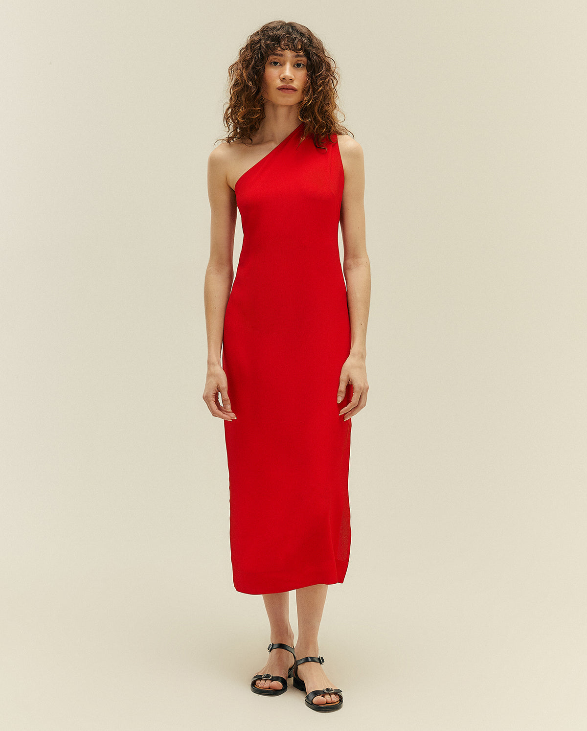 Angelina Dress In Red Shift