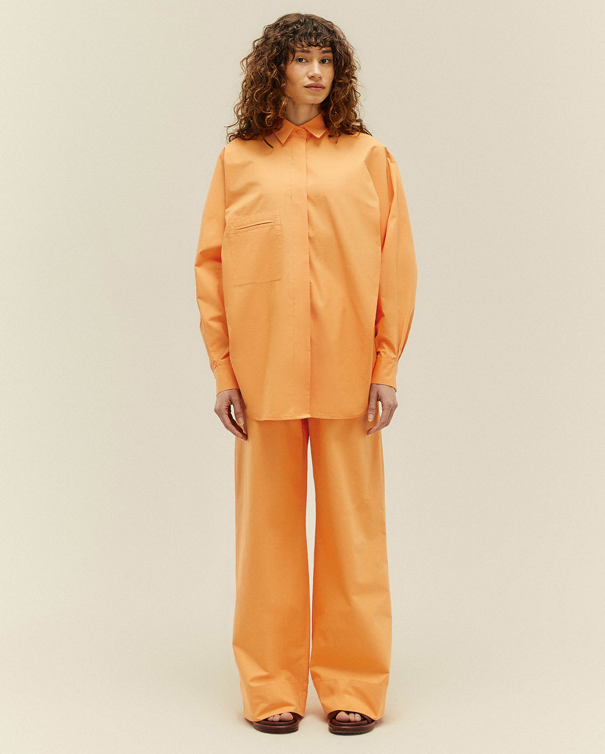 Oversized Shirt In Apricot