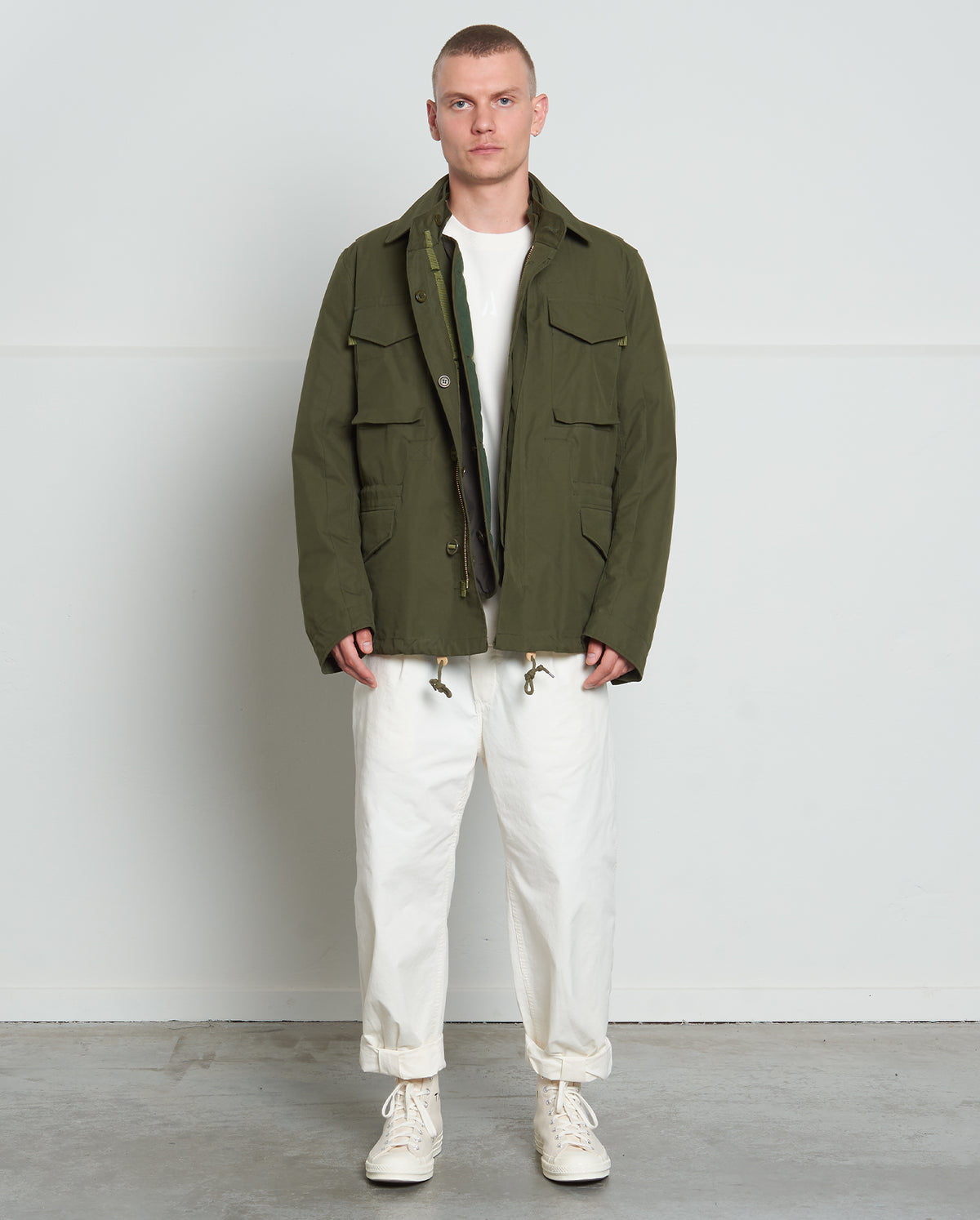 Cotton Field Jacket - Military Green