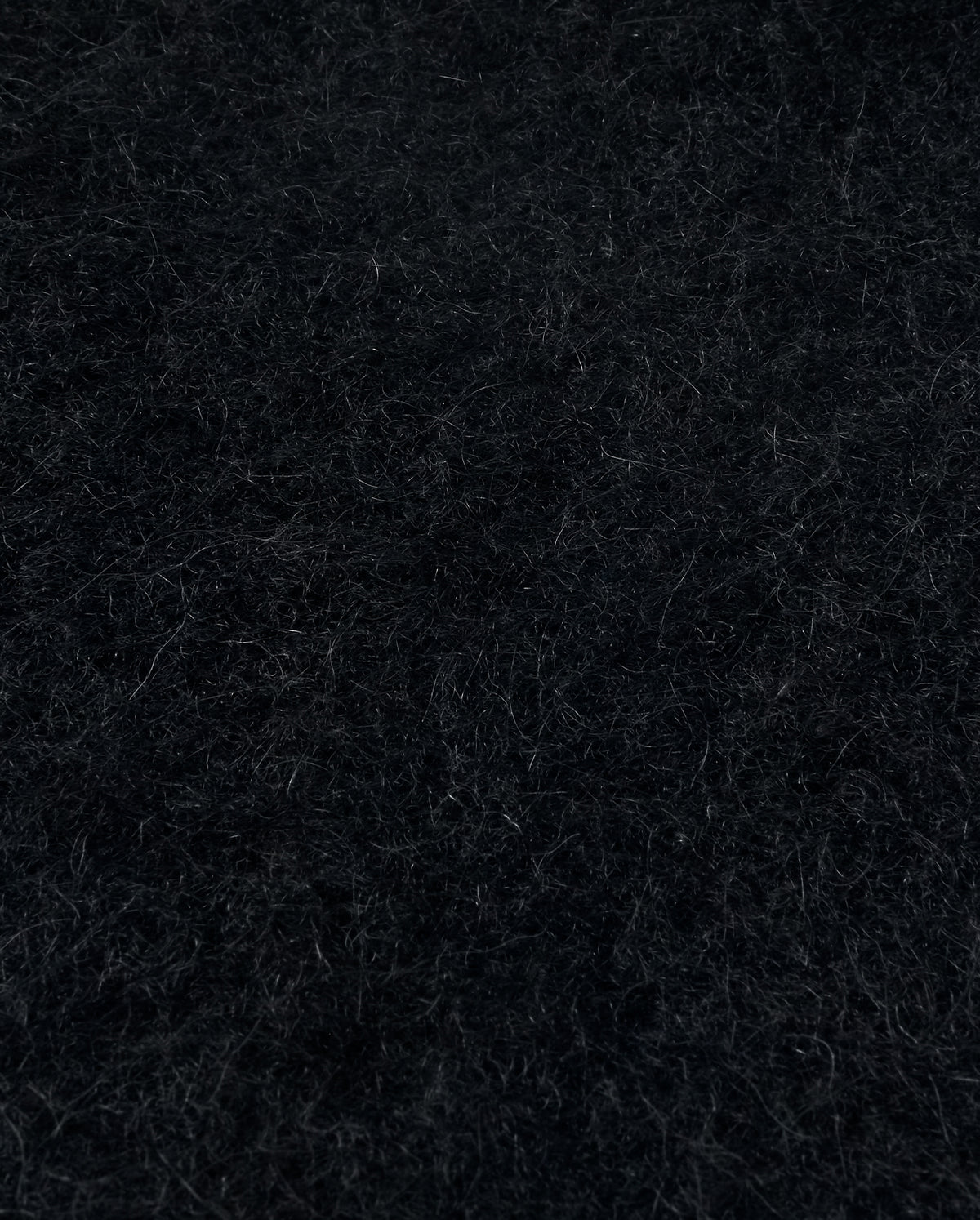 Alpaca Loose Fit Cardigan - Black