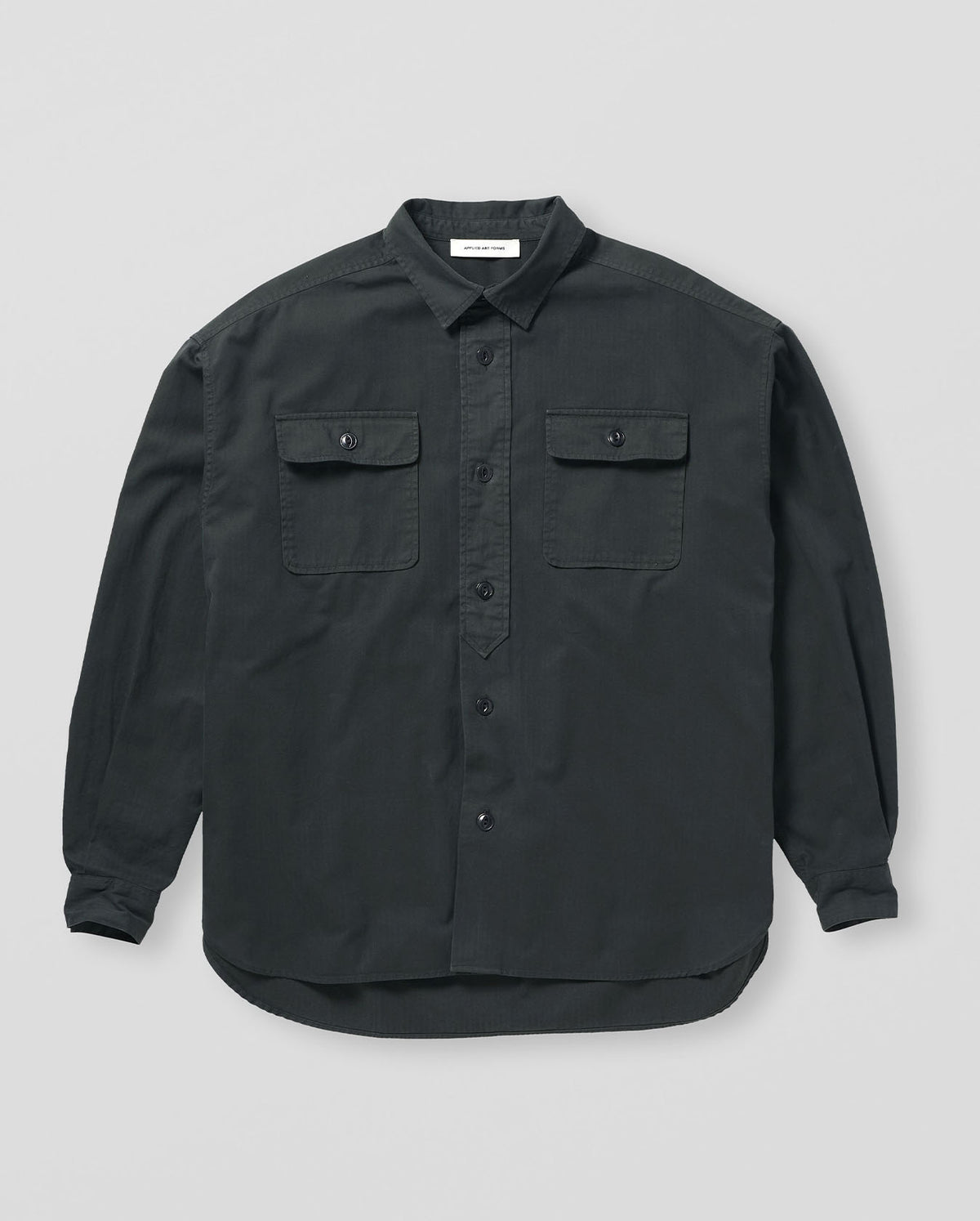 Overshirt With Double Chest Pockets - Charcoal