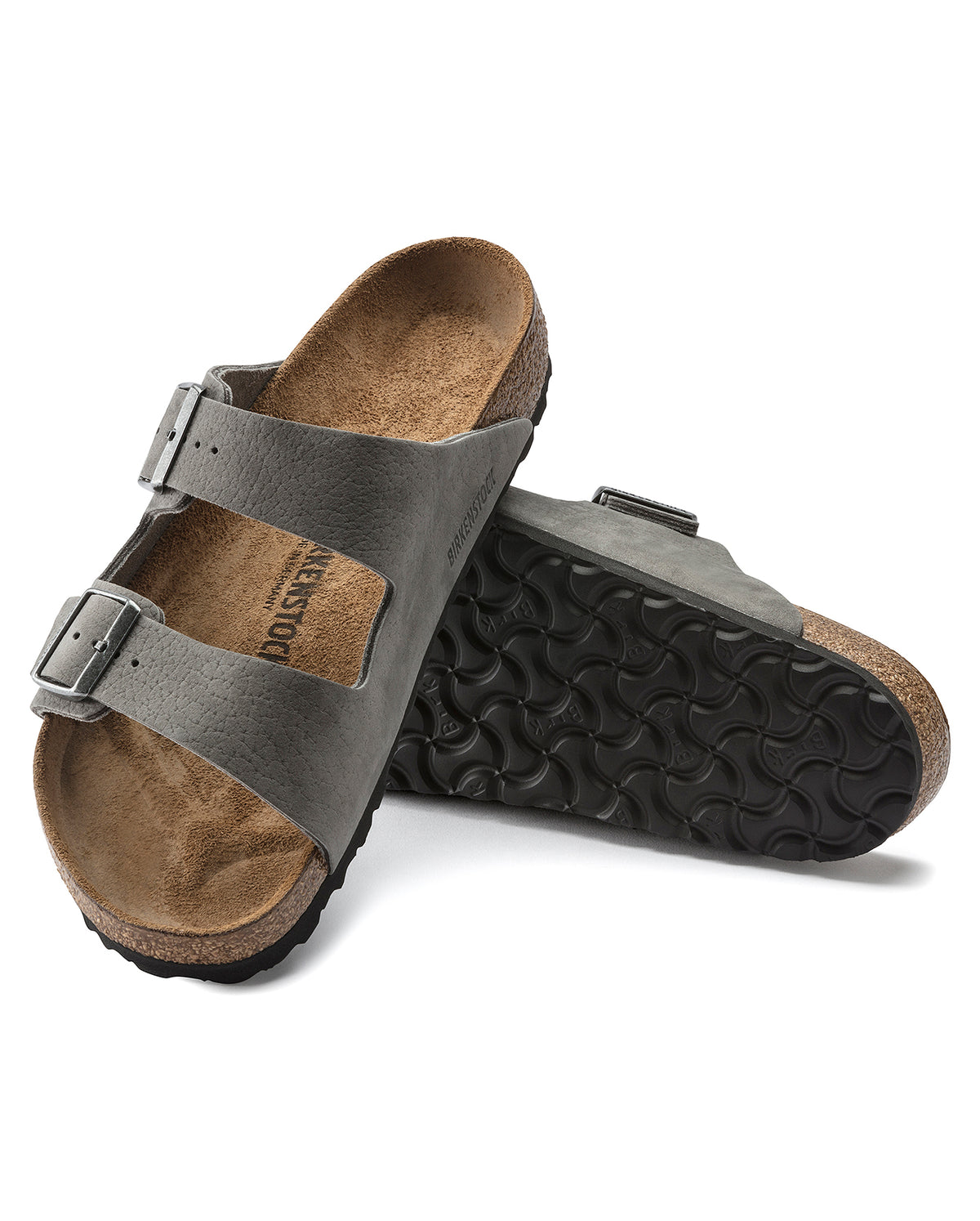 Arizona Men's Nubuck Sandals - Whale Grey