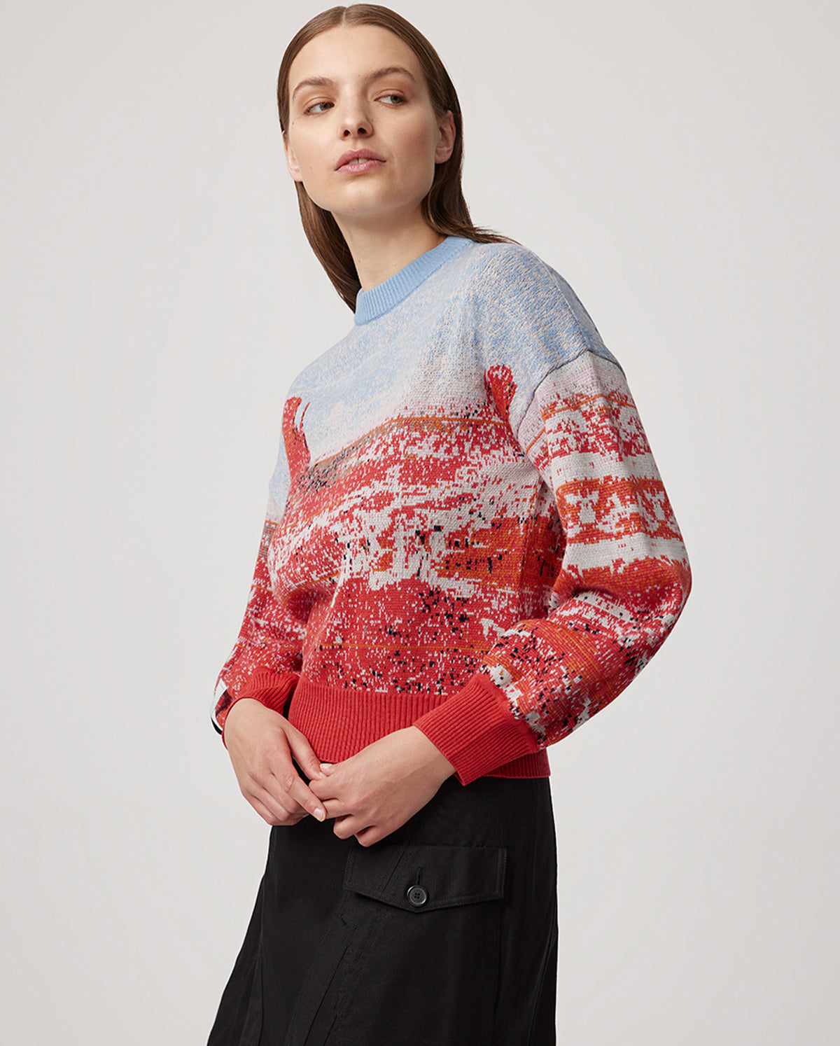 Landscape Wool Knit Sweater