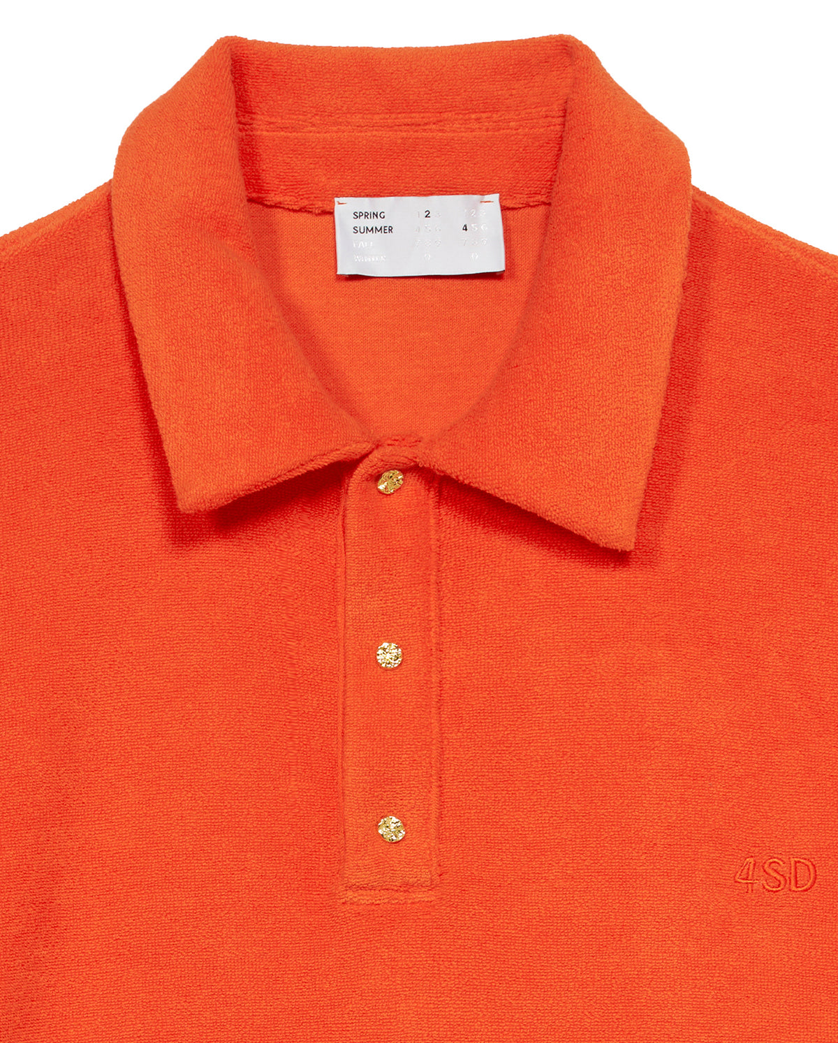 Eco Cotton Terry Polo - Orange