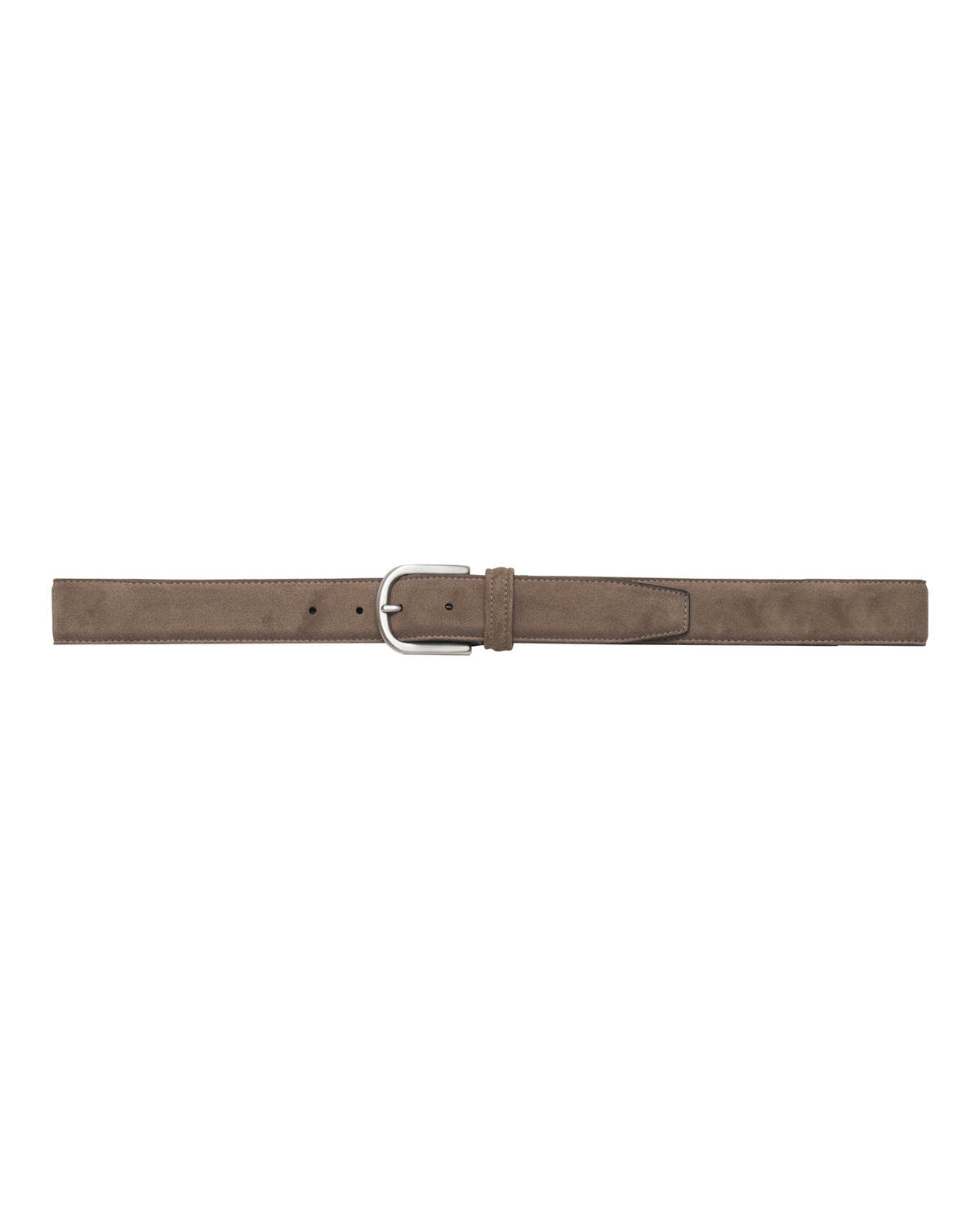 Stitched Suede Belt - Taupe