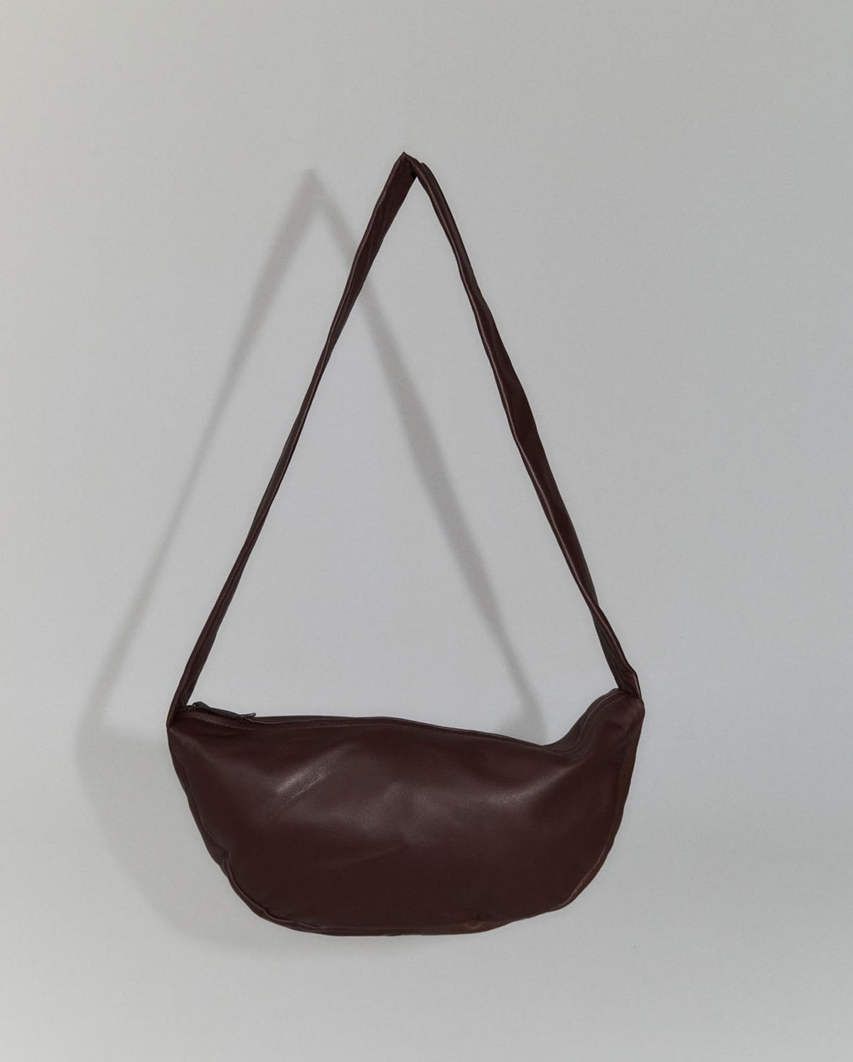 Soft Crescent Bag - Chocolate