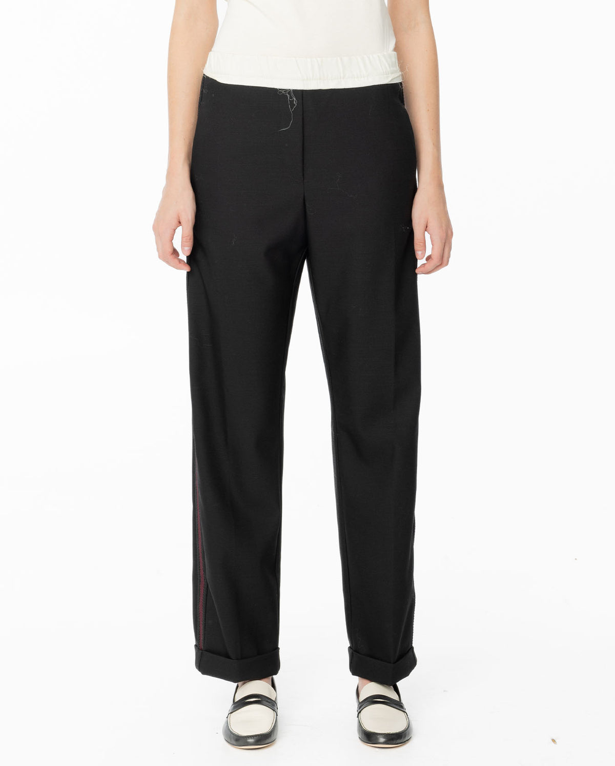 Seine Trousers - Black & Red