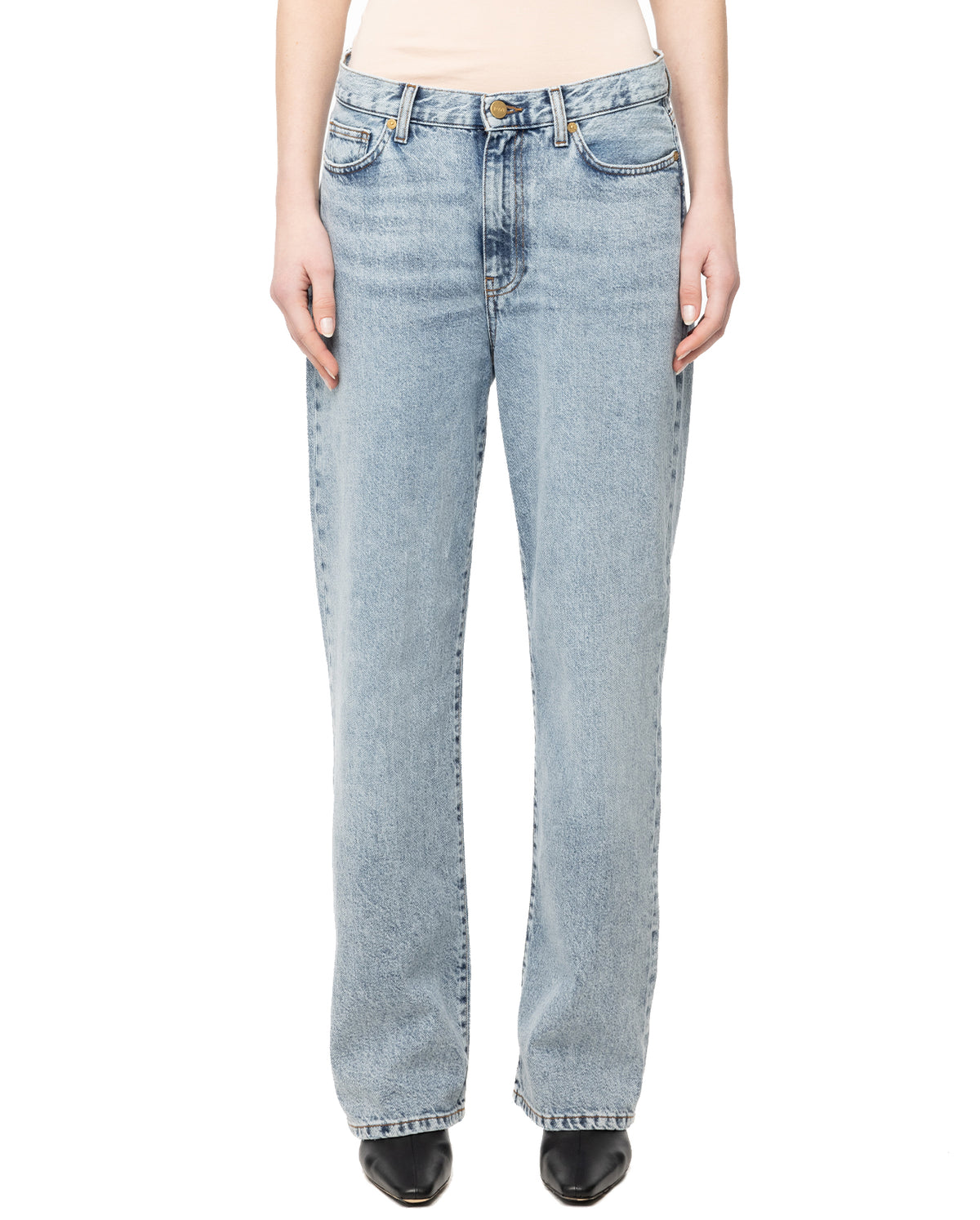 Sophie Relaxed Leg Jean 32  - Mid Blue