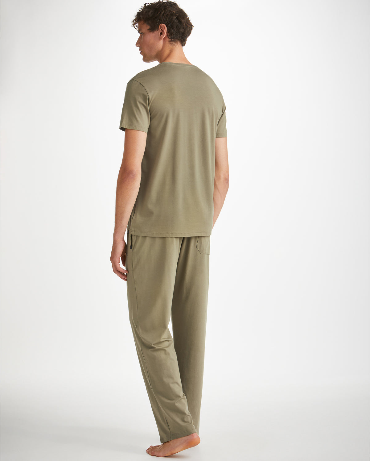 Basel Stretch Modal Pull On Lounge Pant - Olive