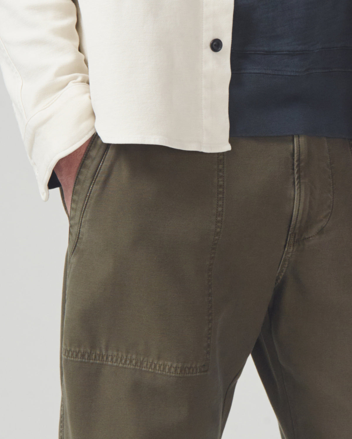 Hayden Relaxed Utility Pant - Tea Leaf
