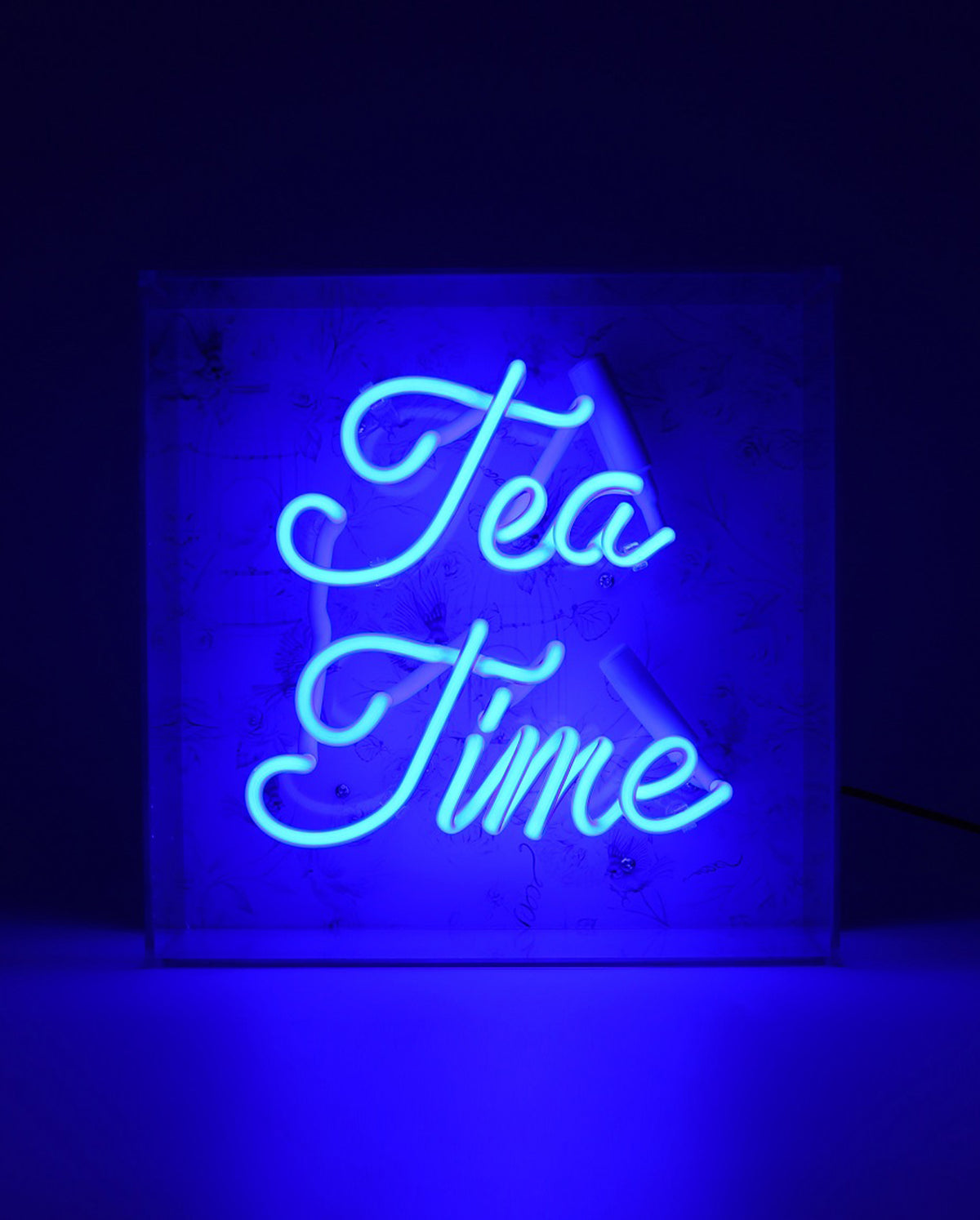 Tea Time Blue Neon