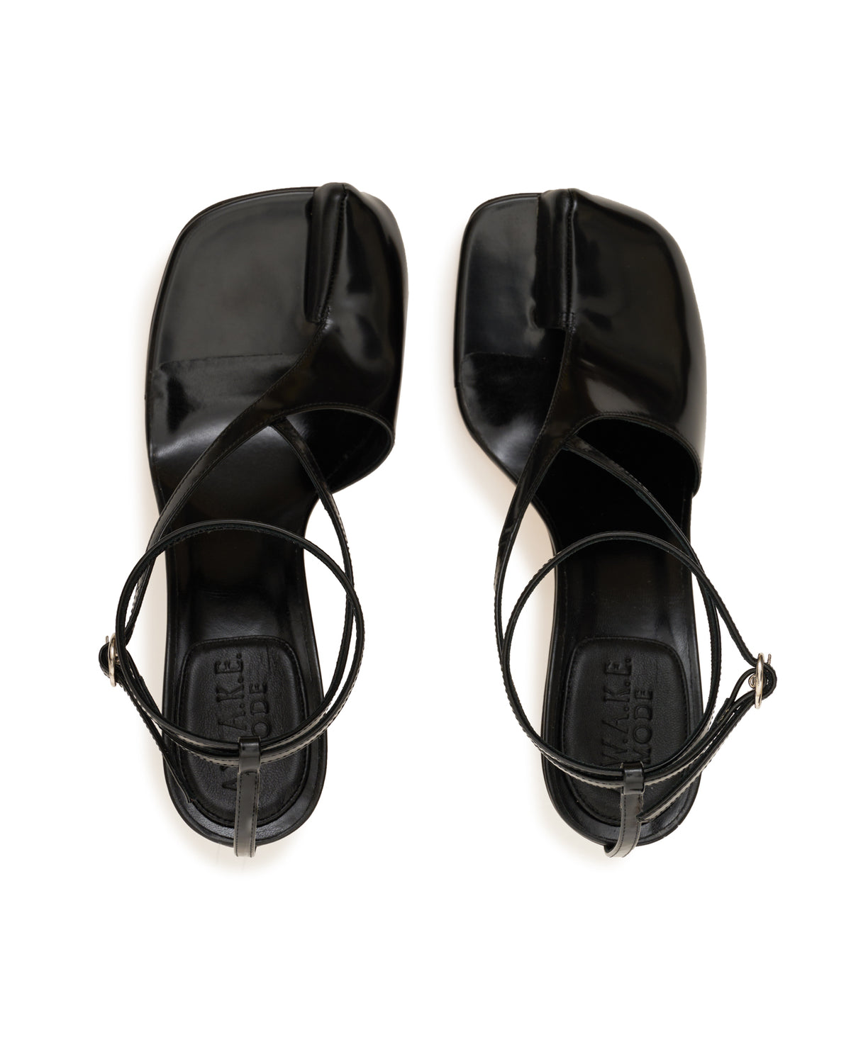 Asymmetric Christine Shoes In Black