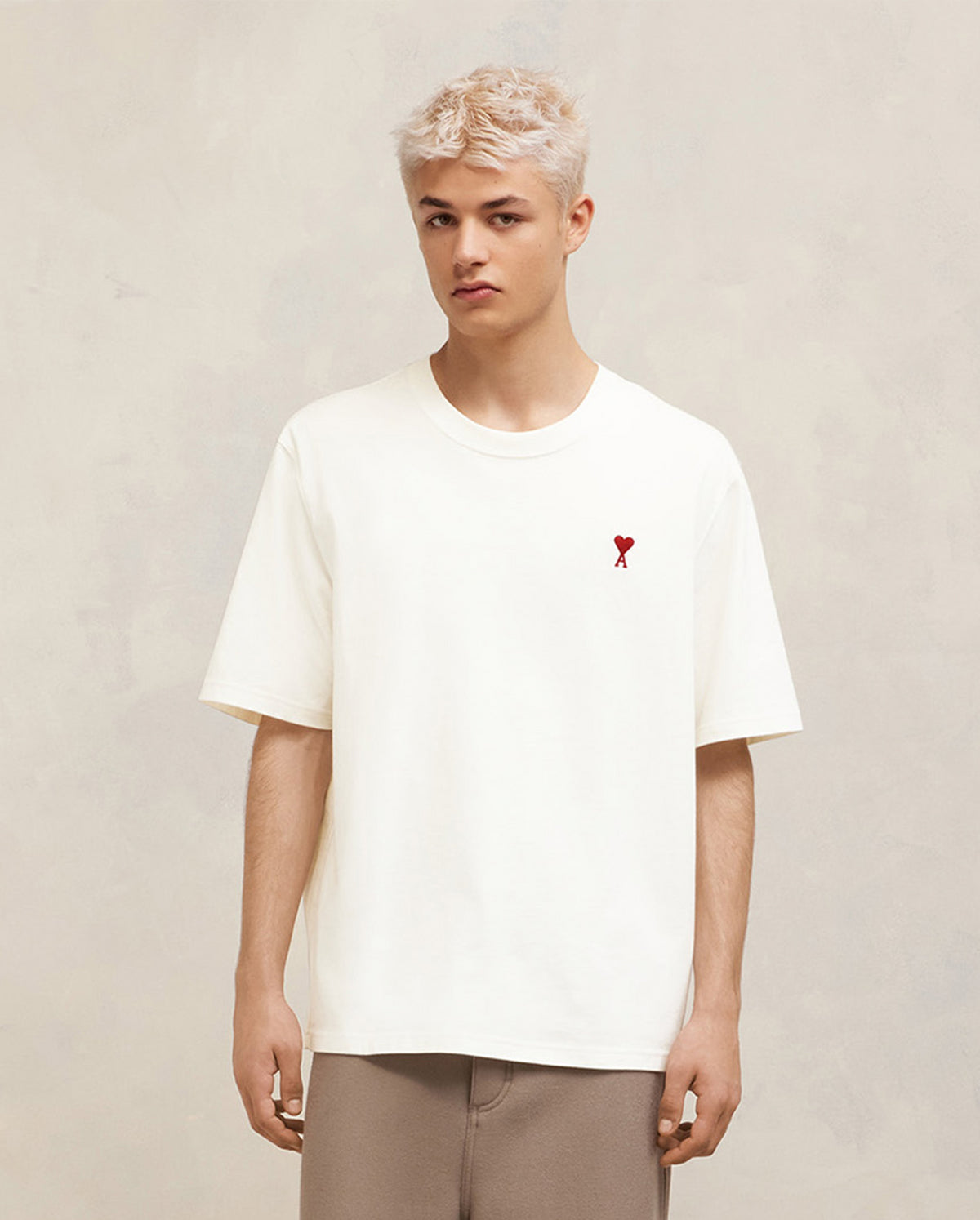 Red Ami De Coeur Tshirt - White