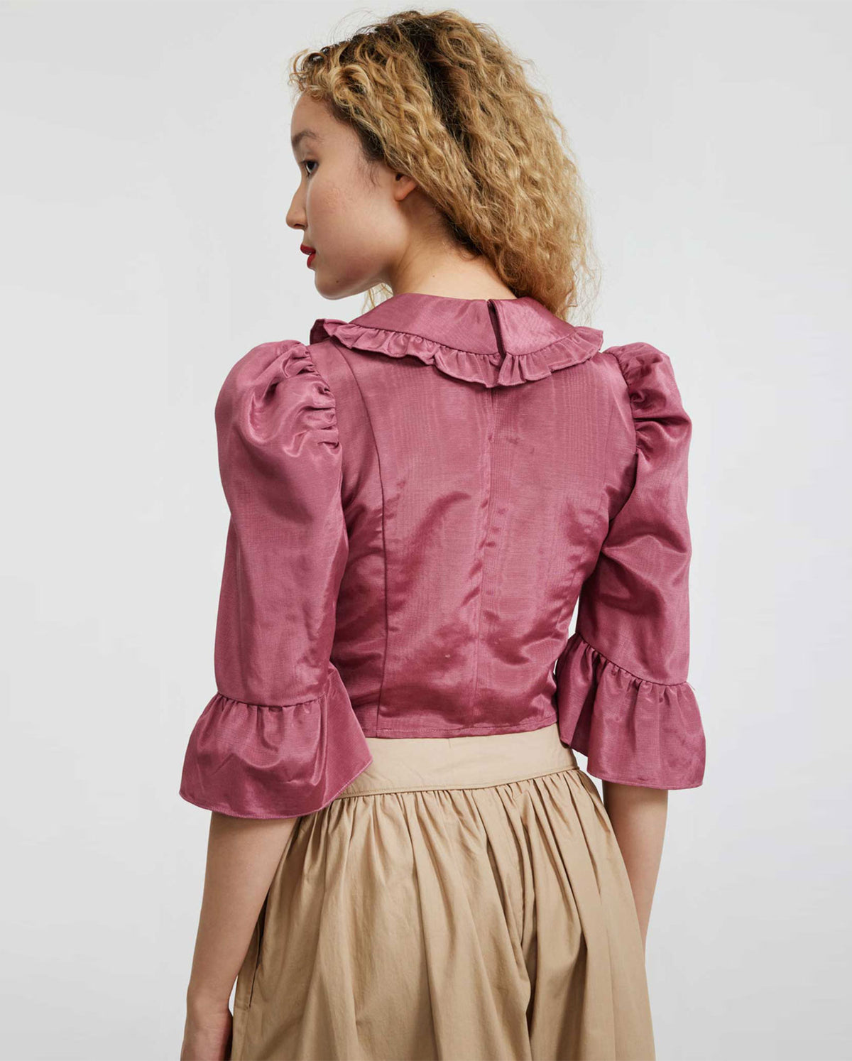 Spring Lucy Top - Thulian Rose Moire