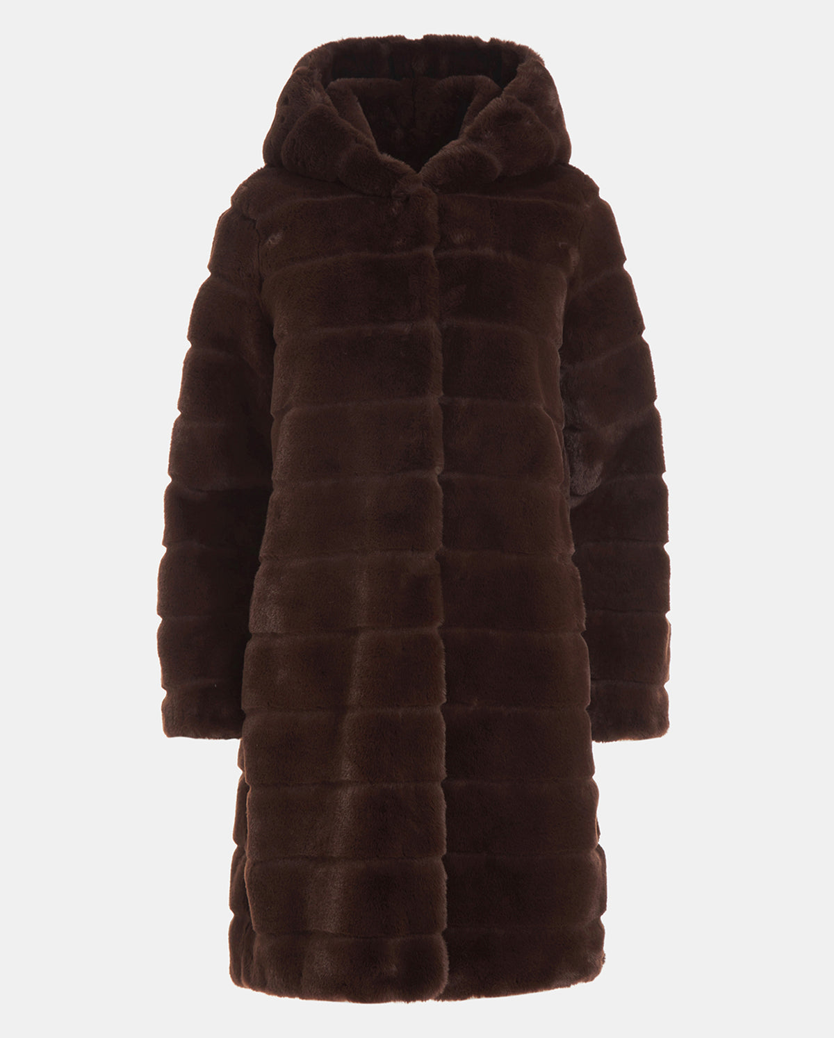 Celina 3 Hooded Faux Fur Coat
