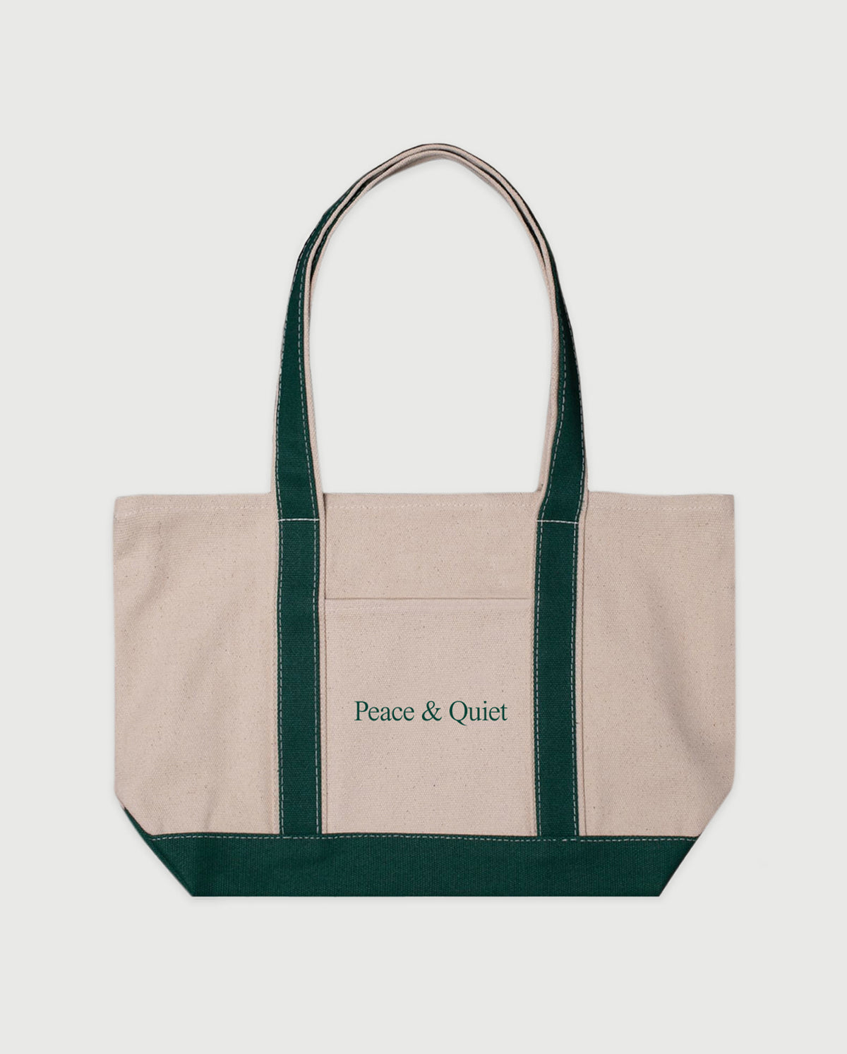 Classic Wordmark Boat Tote Bag - Forest/Natural