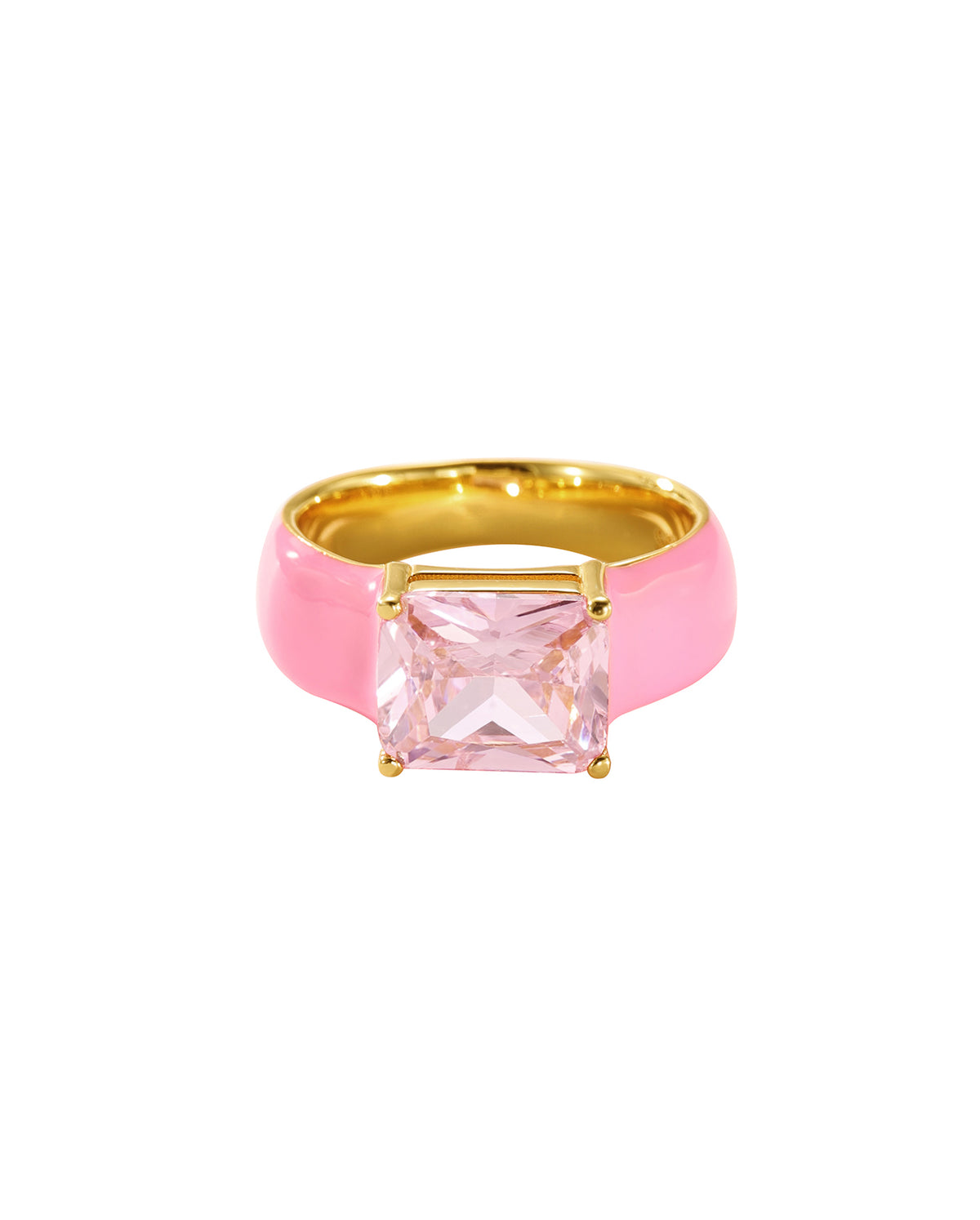 Ling Bling Ring In Pink X Pink Emerald