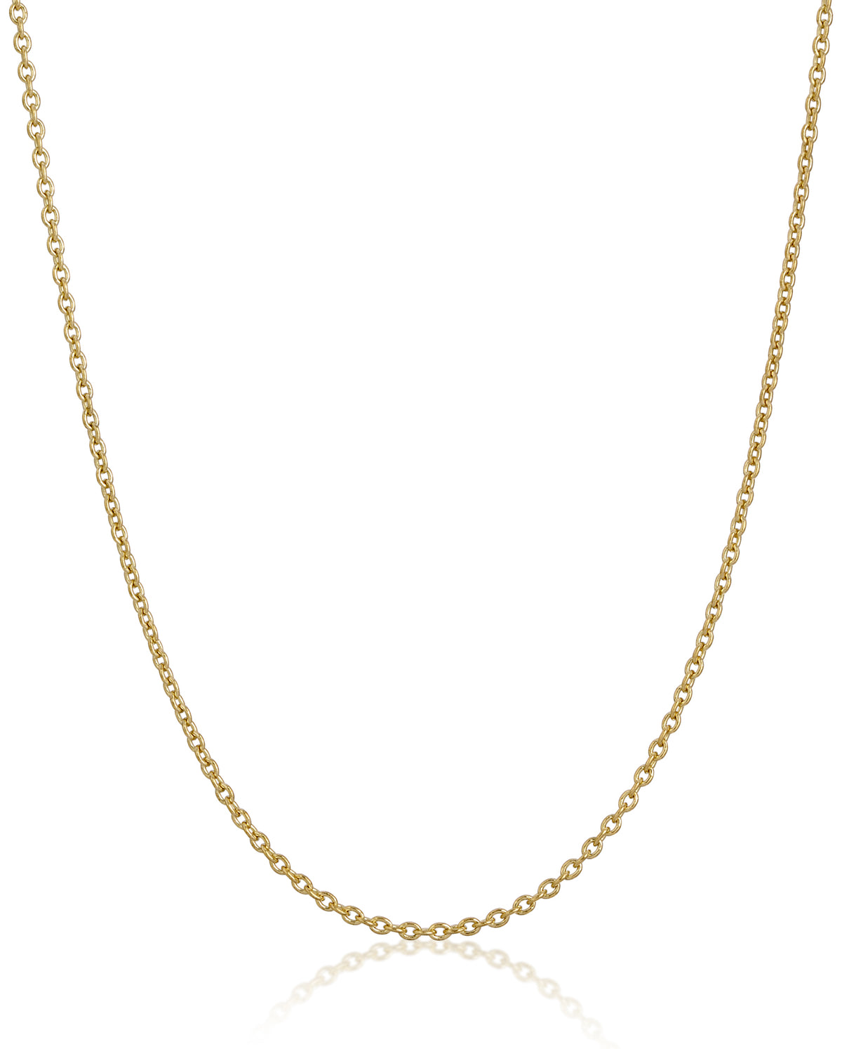 14K Gold Cable Chain Necklace - 18"