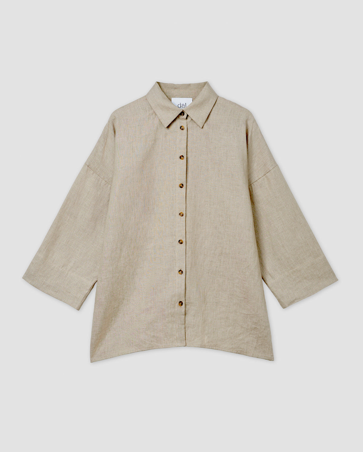 Essential Linen Oversized Shirt - Oat
