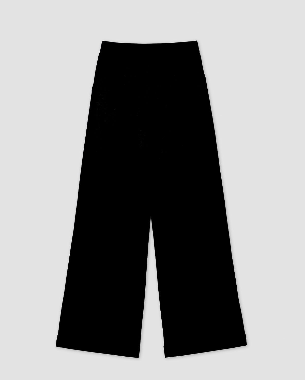 Hemp Double-Breasted Pants - Black