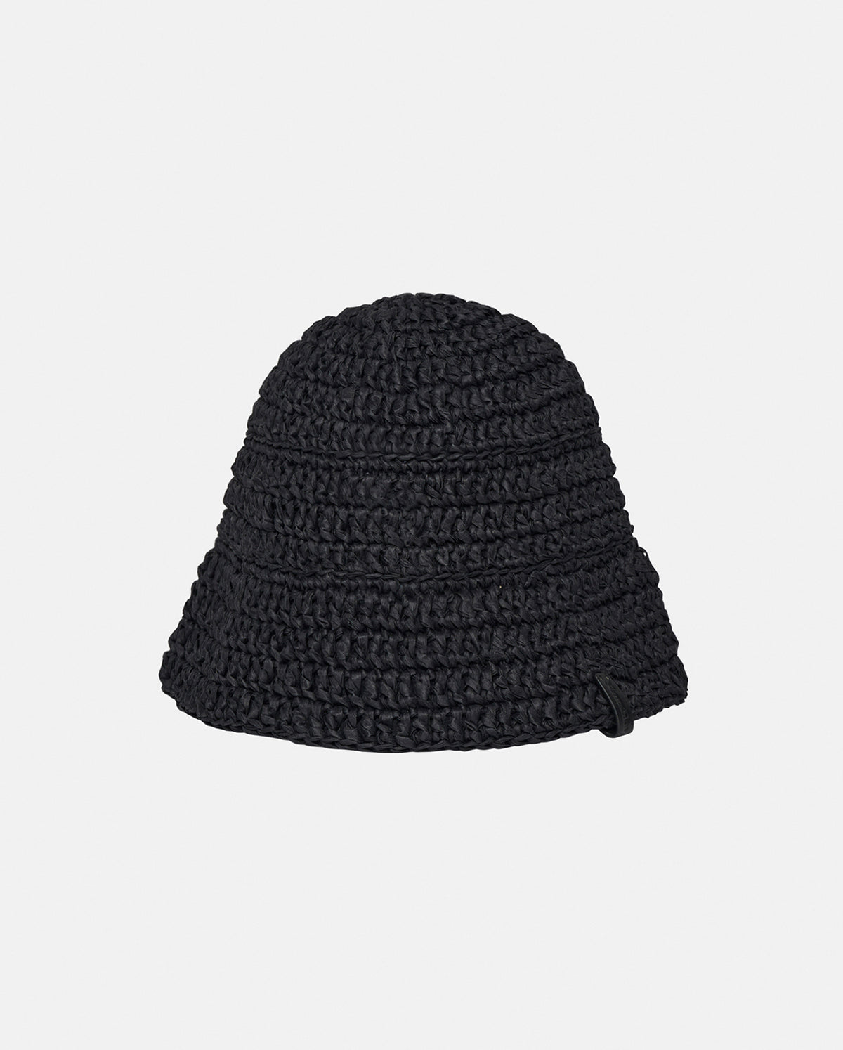 Dunia Black Raffia Crochet Bucket Hat