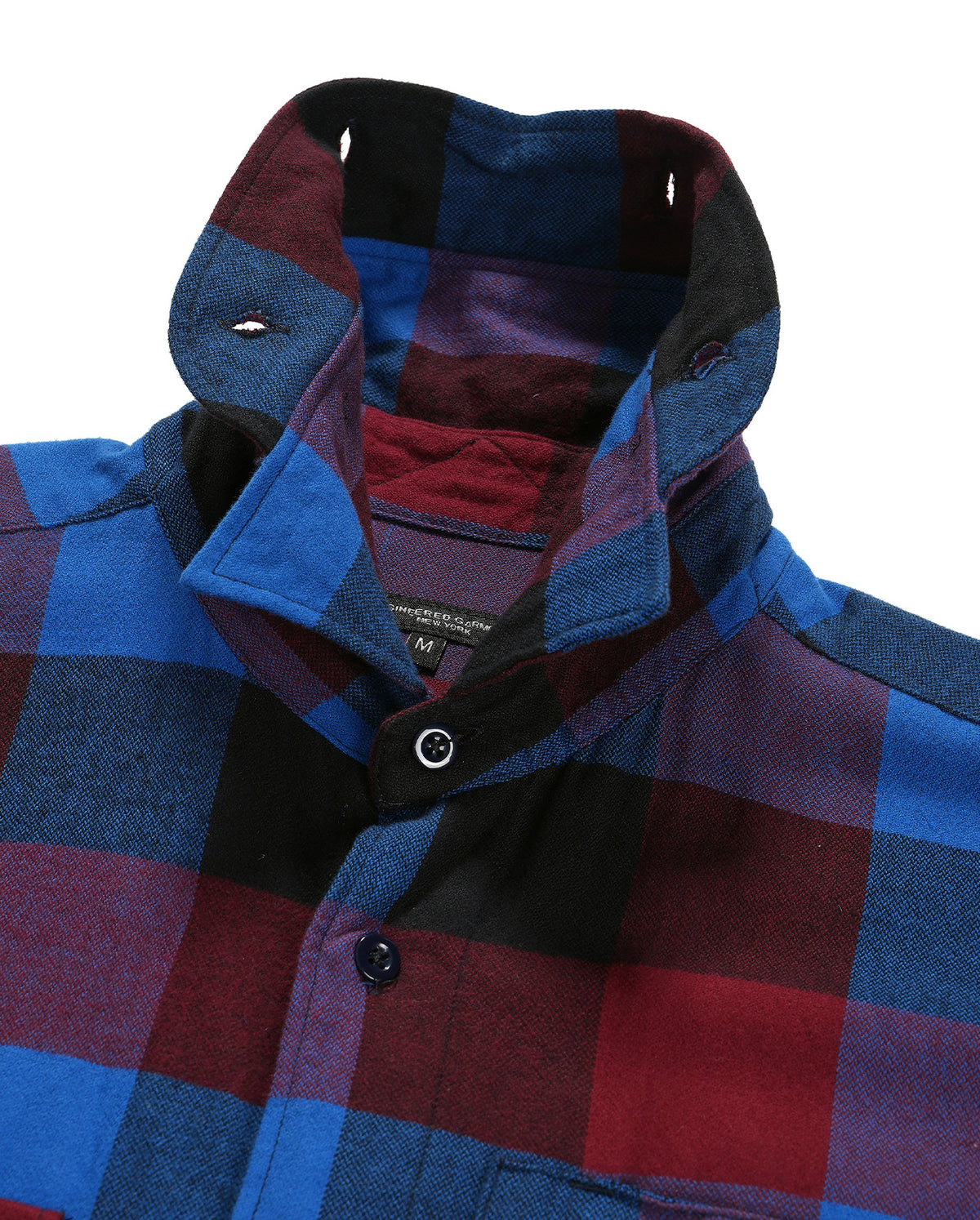 Trail Cotton Block Check Shirt - Blue/Red