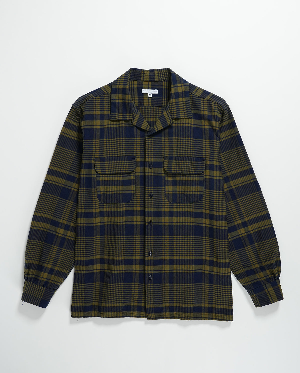Classic Shirt In Navy Olive Plaid