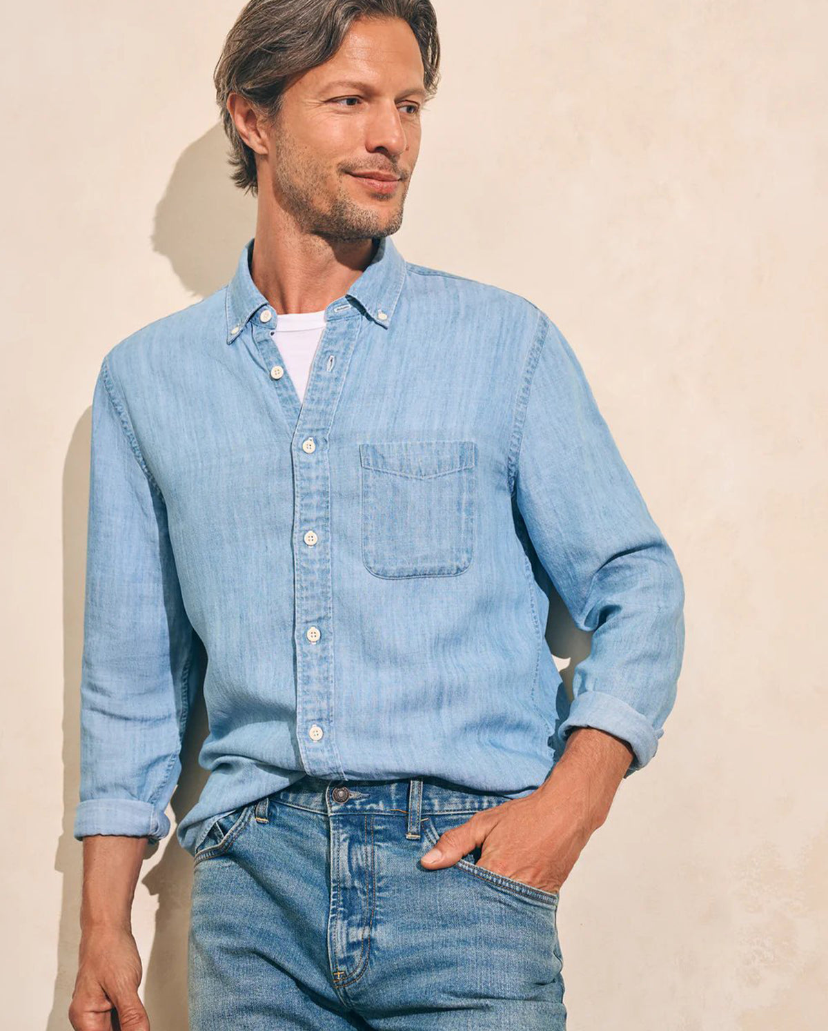 The Tried And True Chambray Shirt - Vintage Indigo
