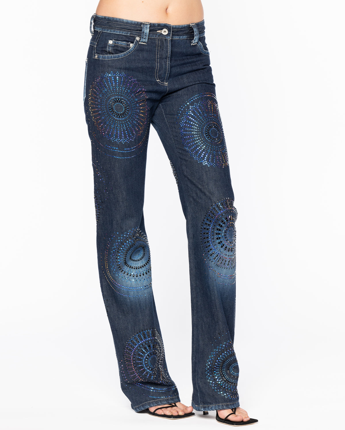90'S GIANFRANCO FERRE Sequined Jeans