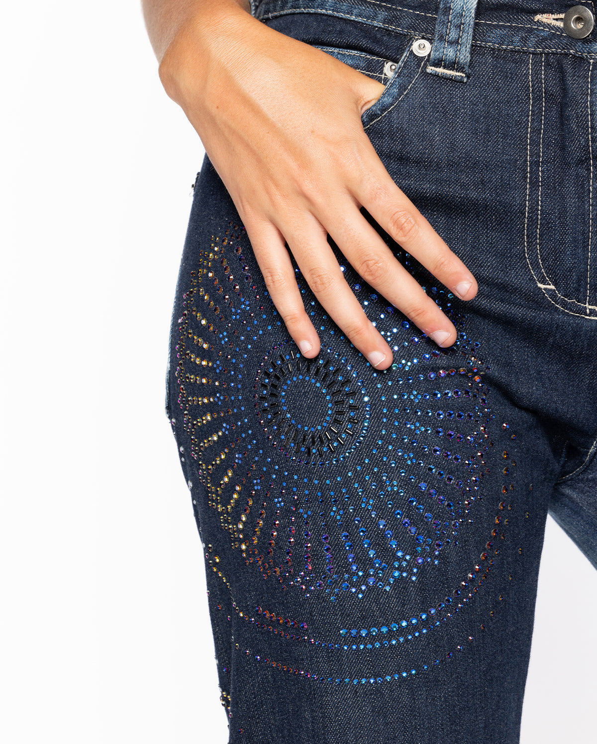 90'S GIANFRANCO FERRE Sequined Jeans
