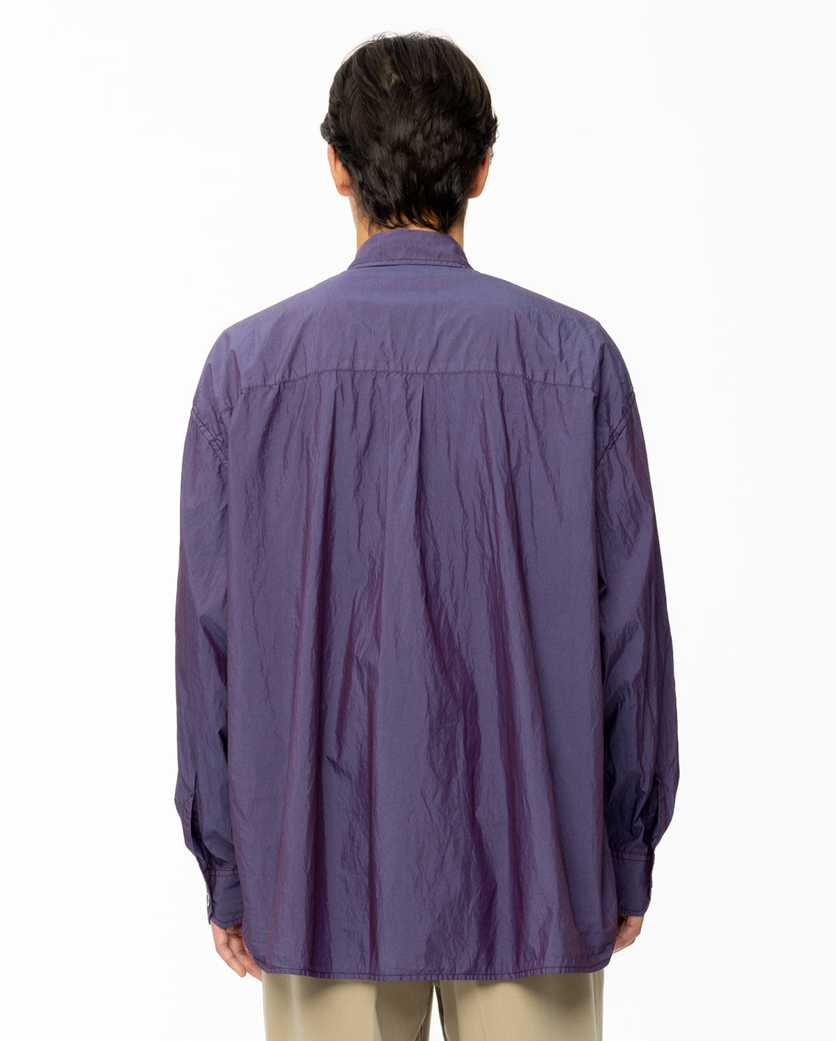 Borrowed Technical Poplin Shirt - Black Currant