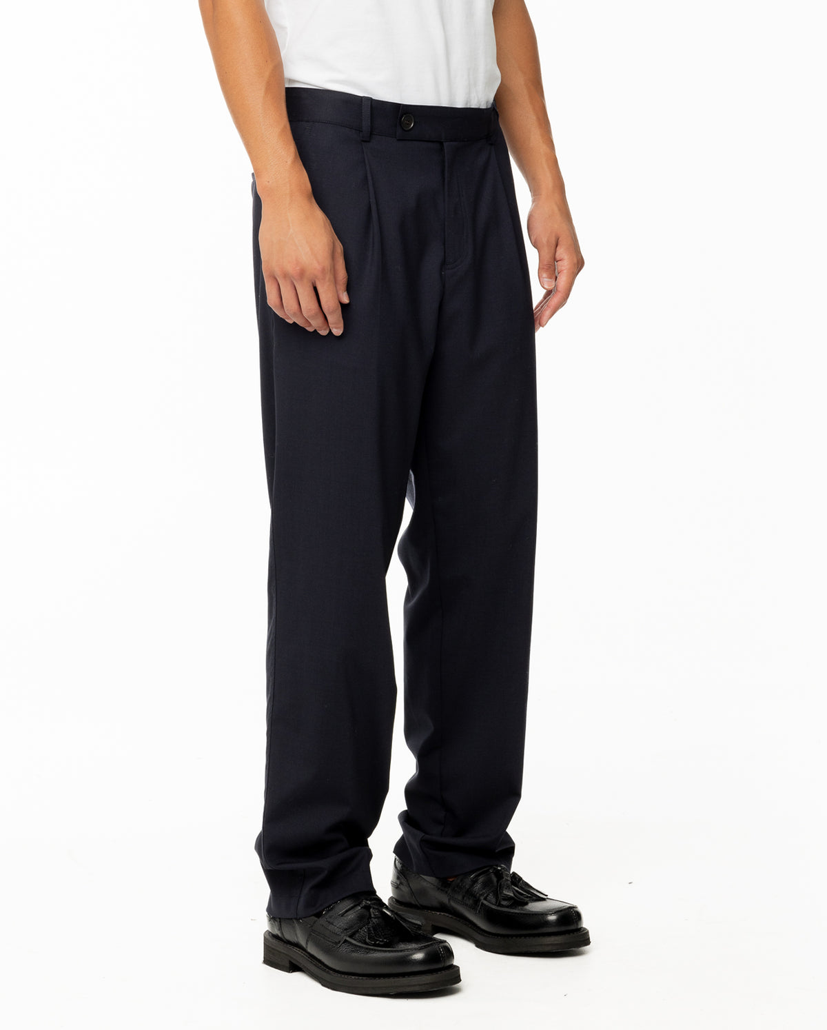 Tropical Wool Trouser - Midnight