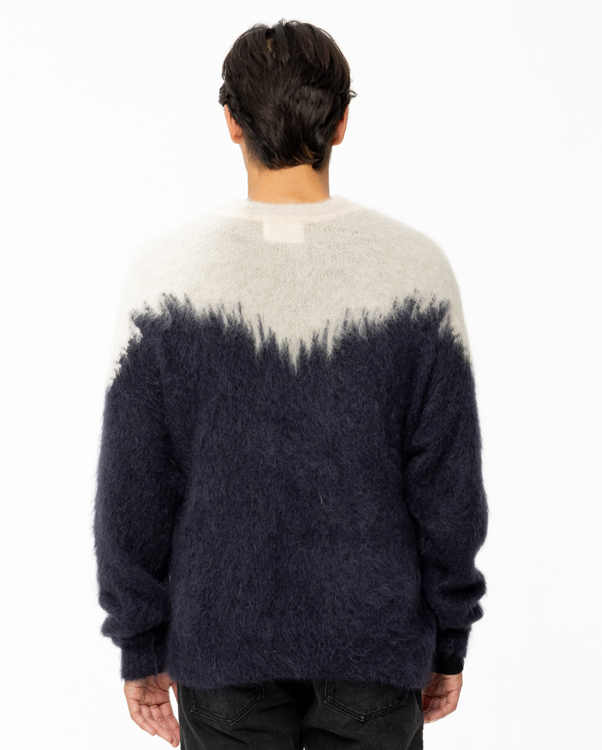 Marius Mohair Crew Sweater - Faded Night