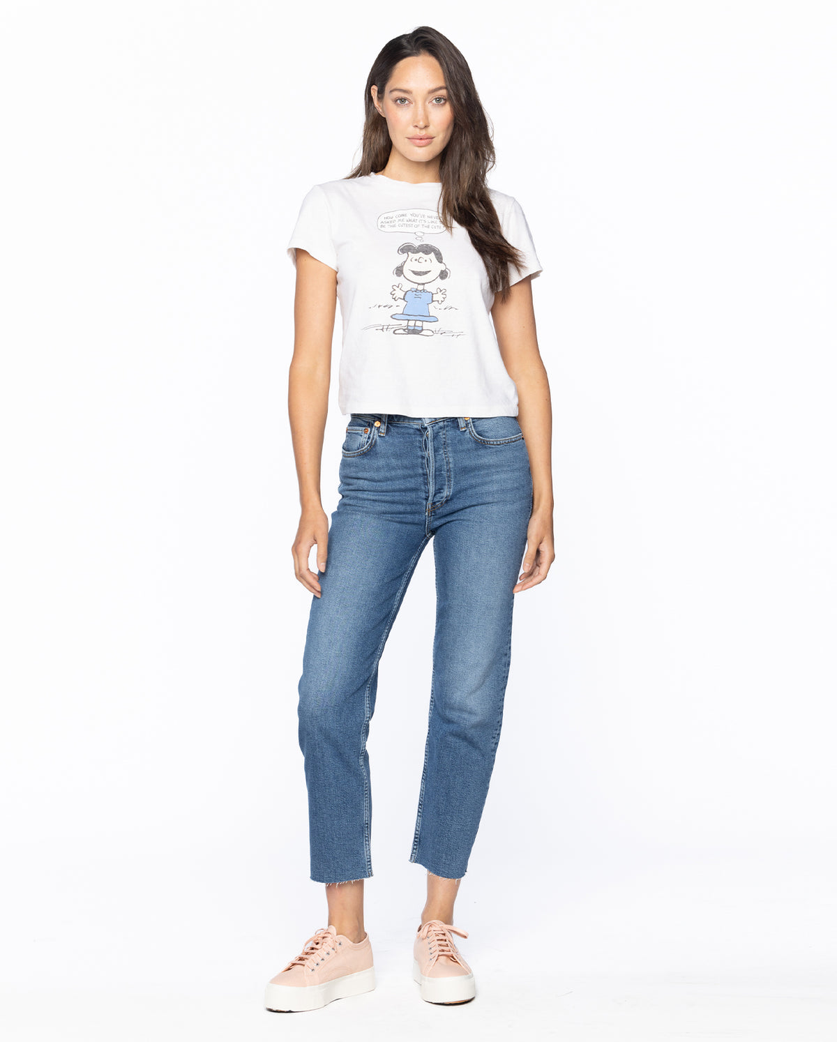 Classic Tee Lucy Cute - Vintage White