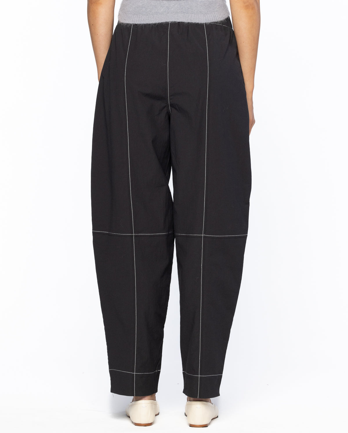 Elasticated Curve Pants - Black