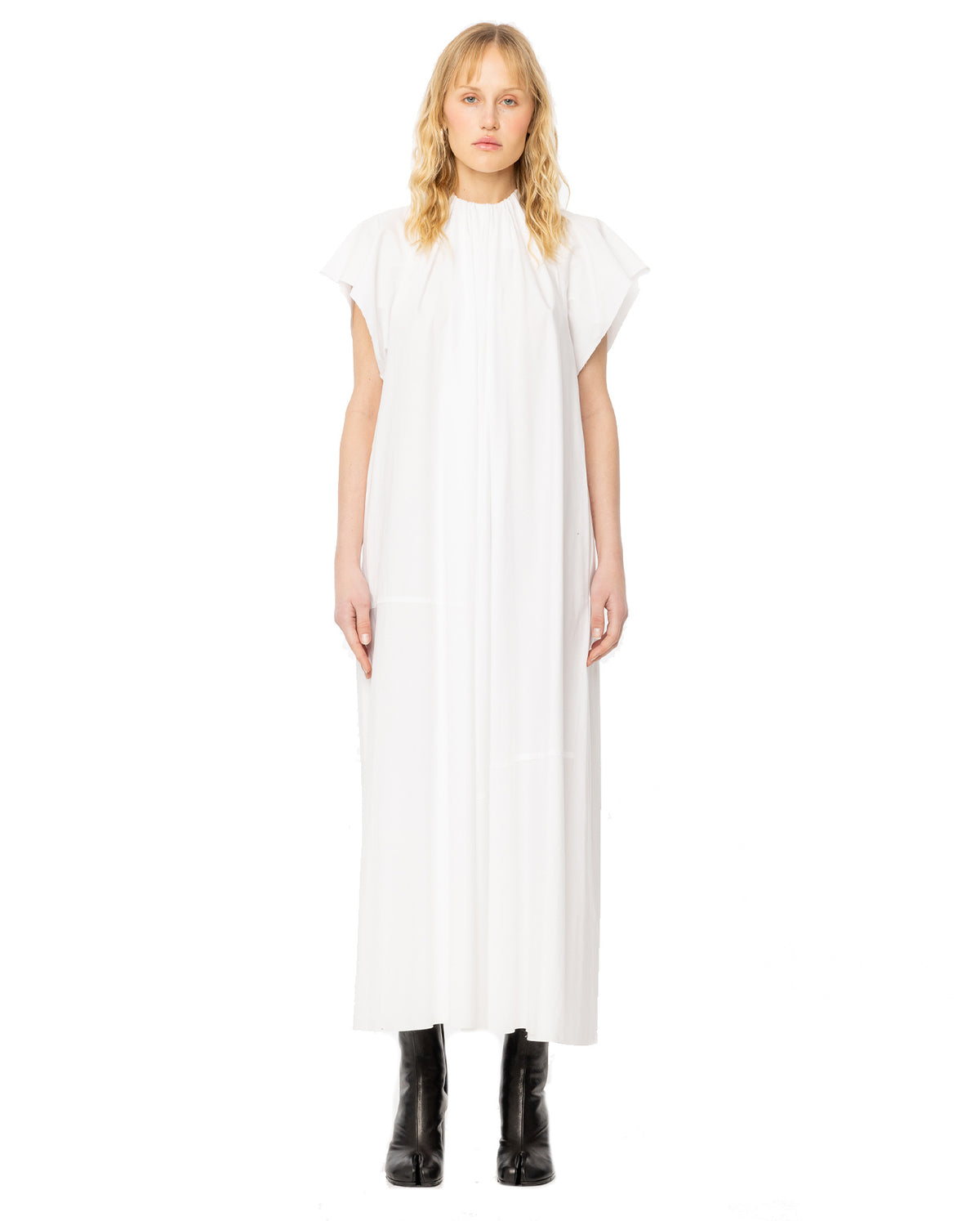 White Poplin Maxi Dress