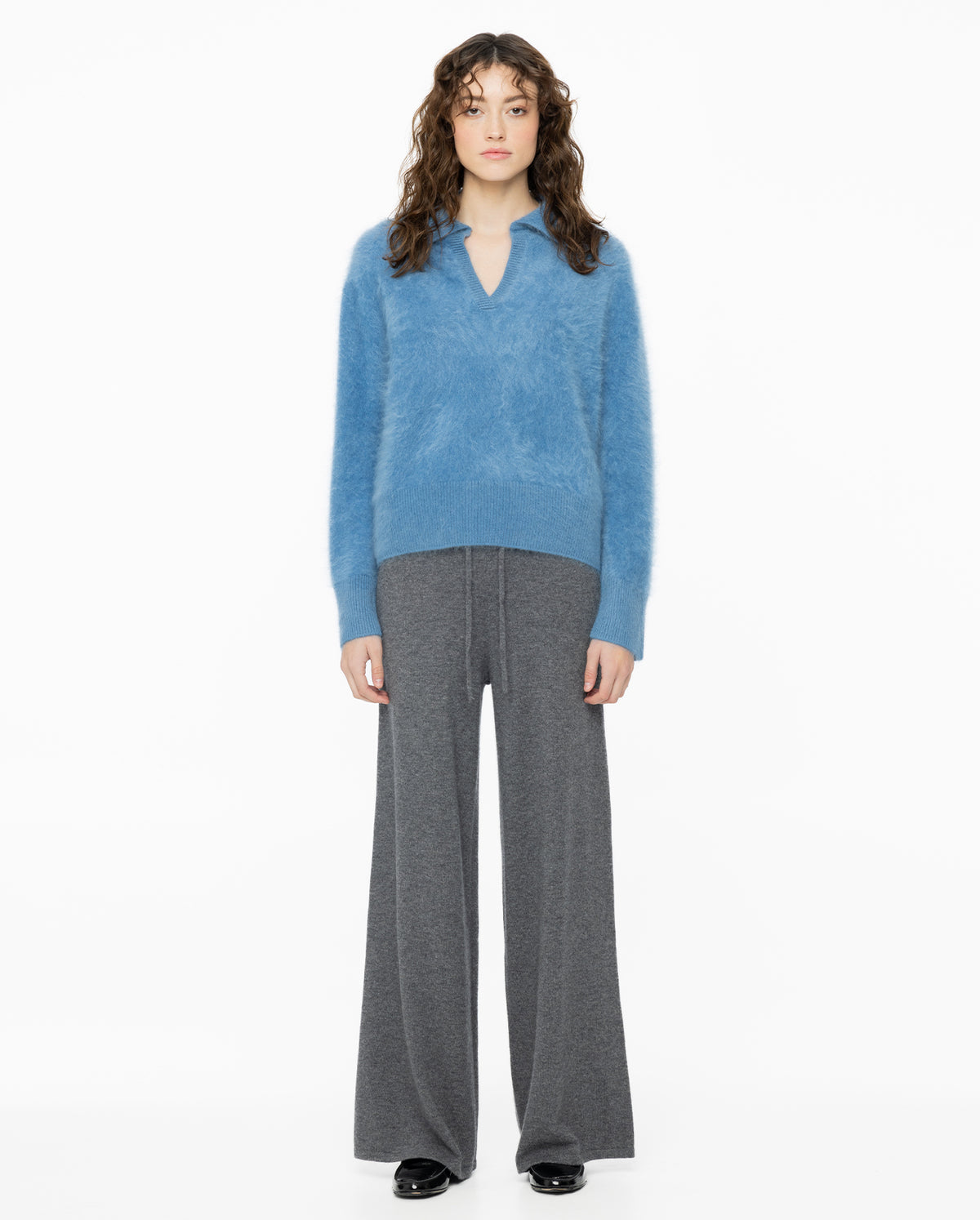 Kerry Sweater - Stormy Blue Brushed
