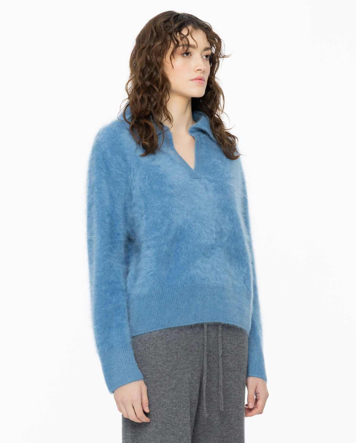 Kerry Sweater - Stormy Blue Brushed