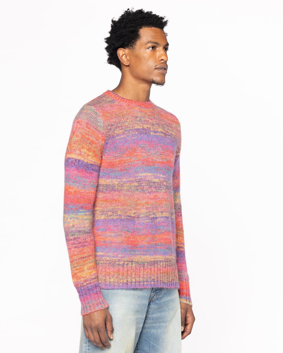 Mohair Crewneck Sweater - Pink