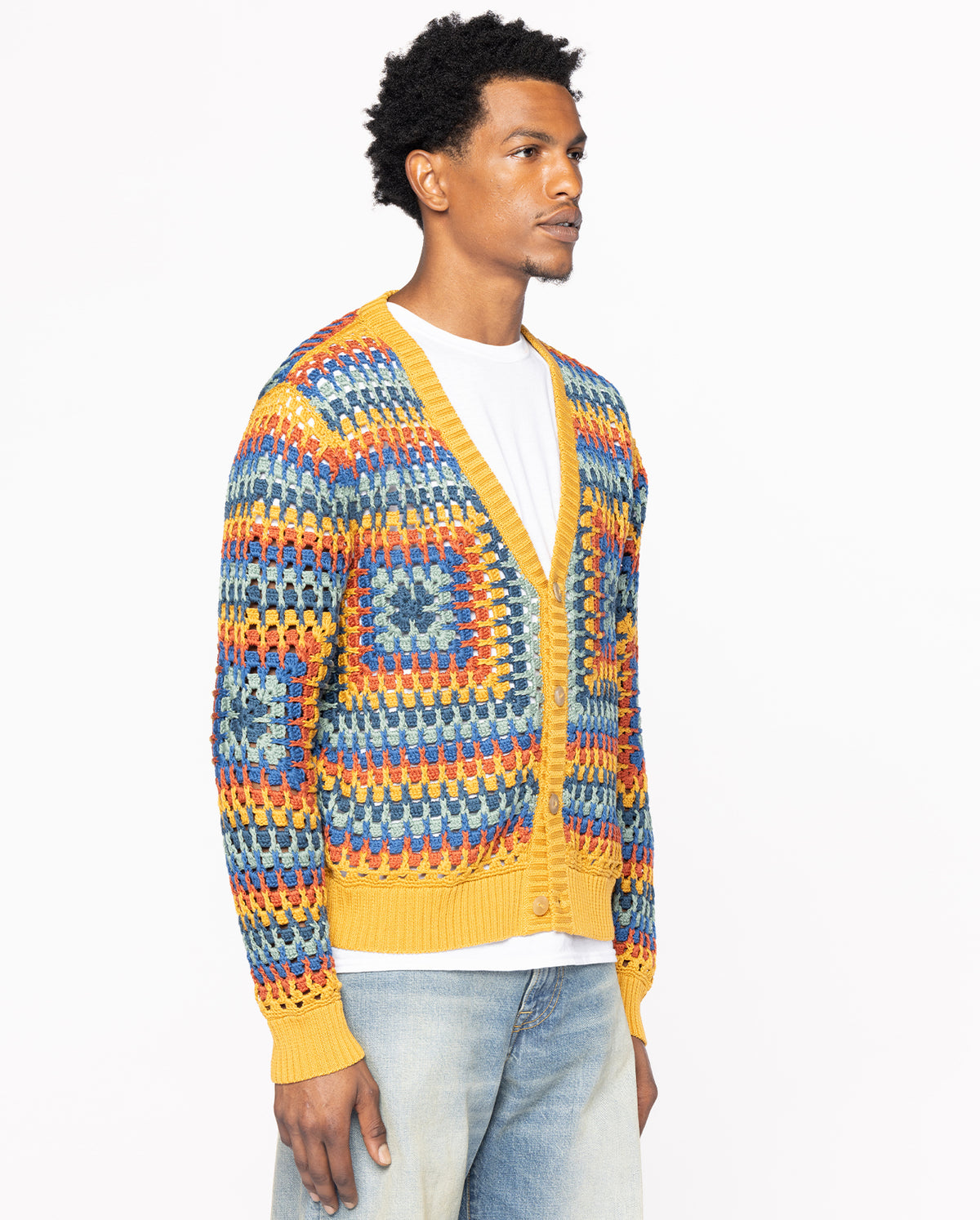 Sunburst Crochet Cardigan - Multi