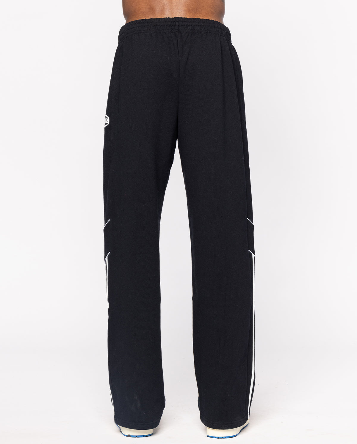 Panelled Wide Leg Sweatpant - Black