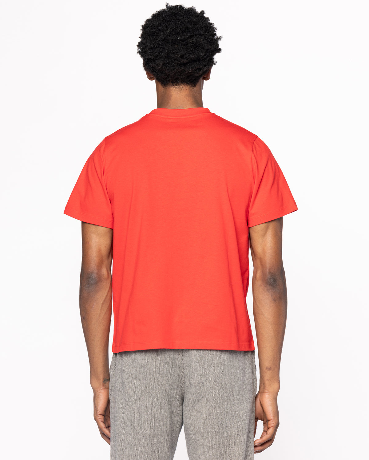 Logo Boxy Short Sleeve T-Shirt - Red