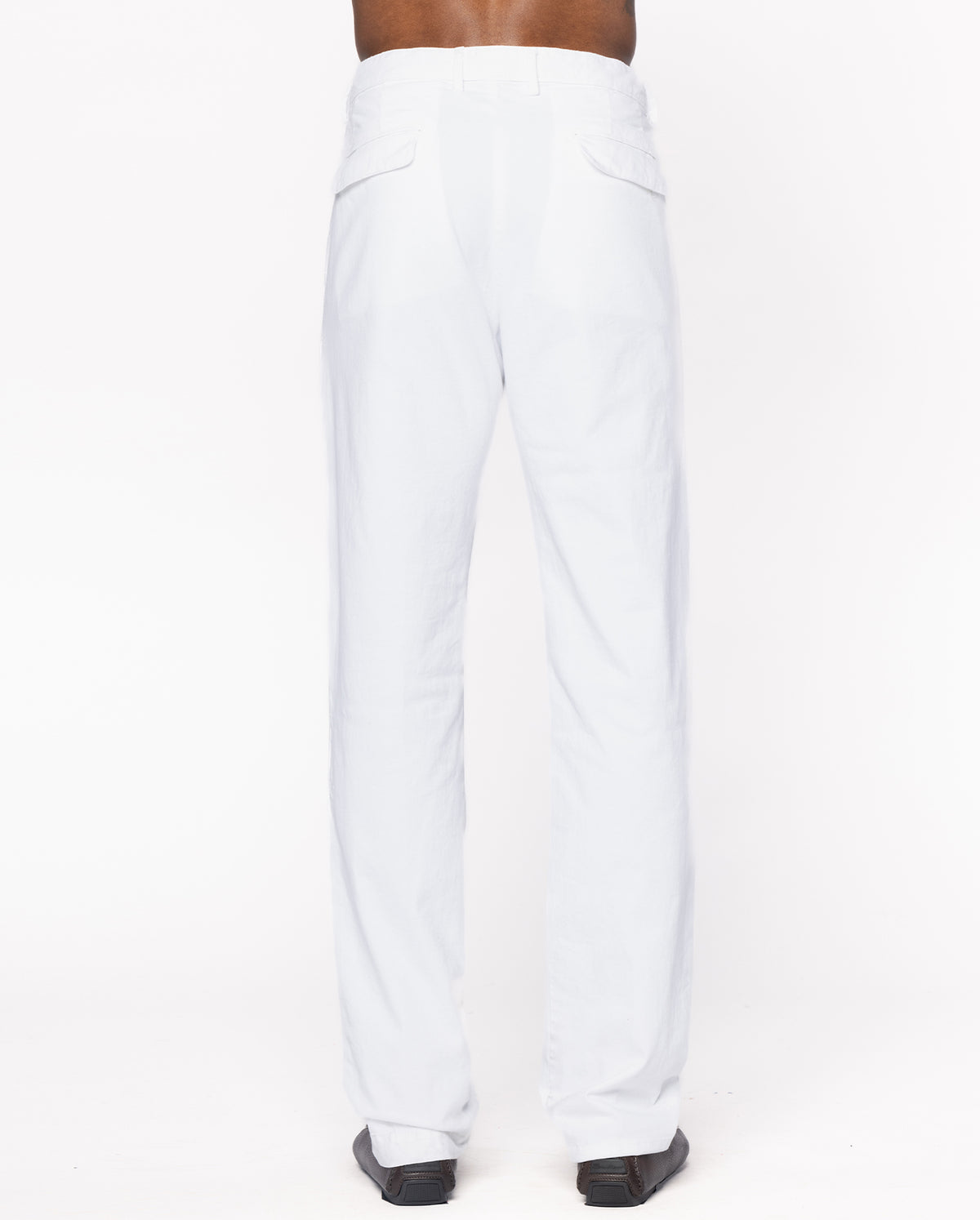 Ionio 2 One Pleat Cash Trouser - White