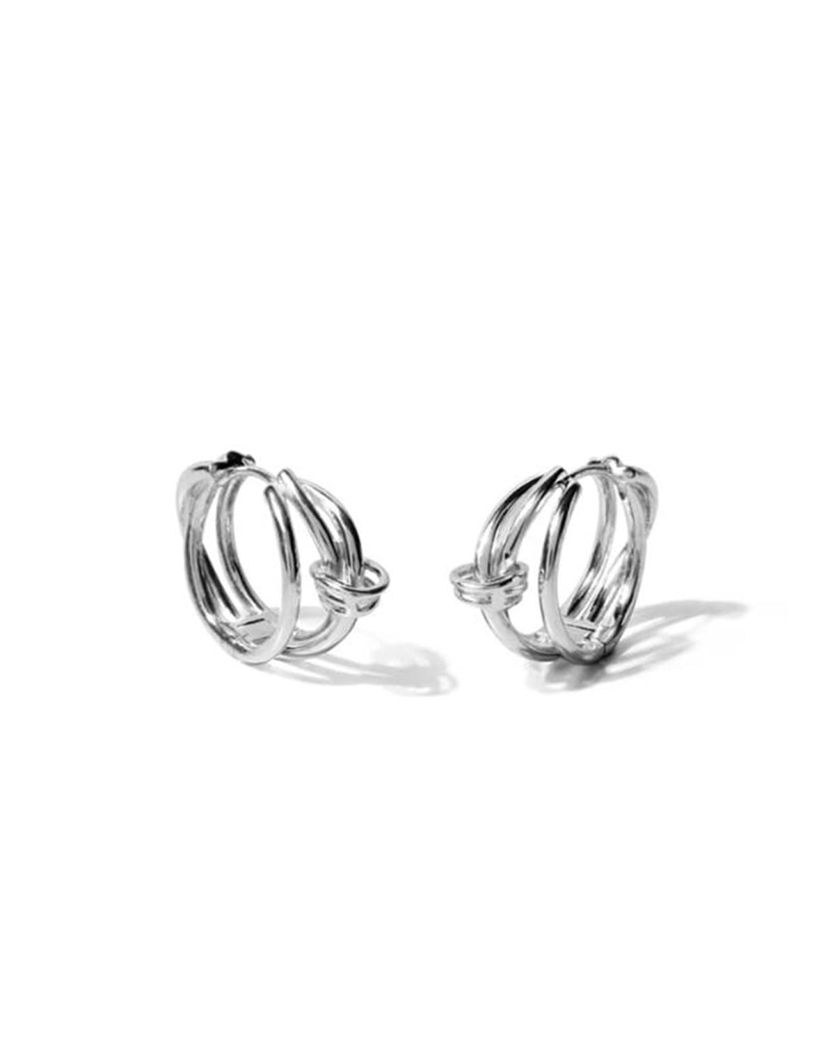 Gordian Bold Knot Hoops