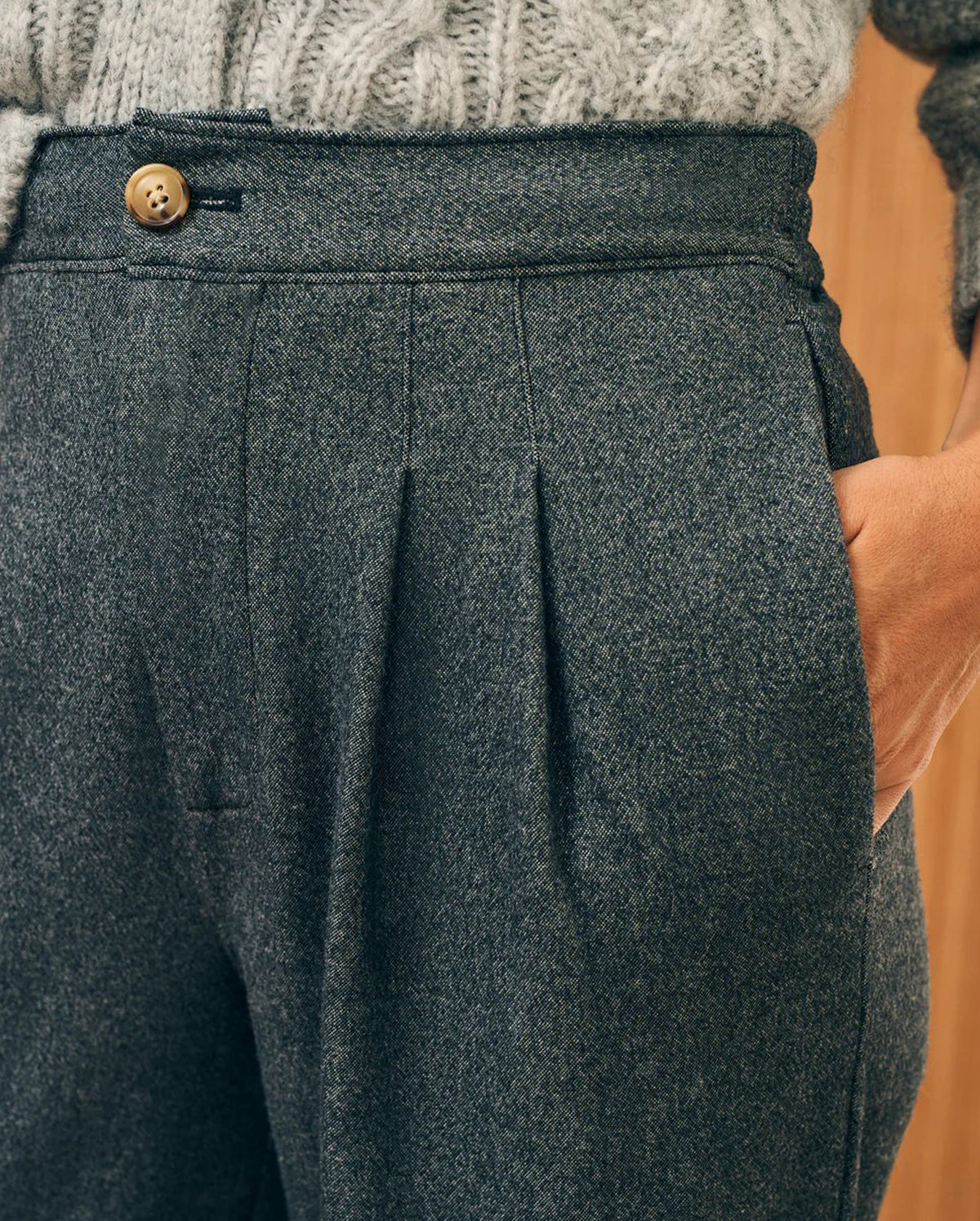 Dream Flannel Trouser - Mountain Charcoal